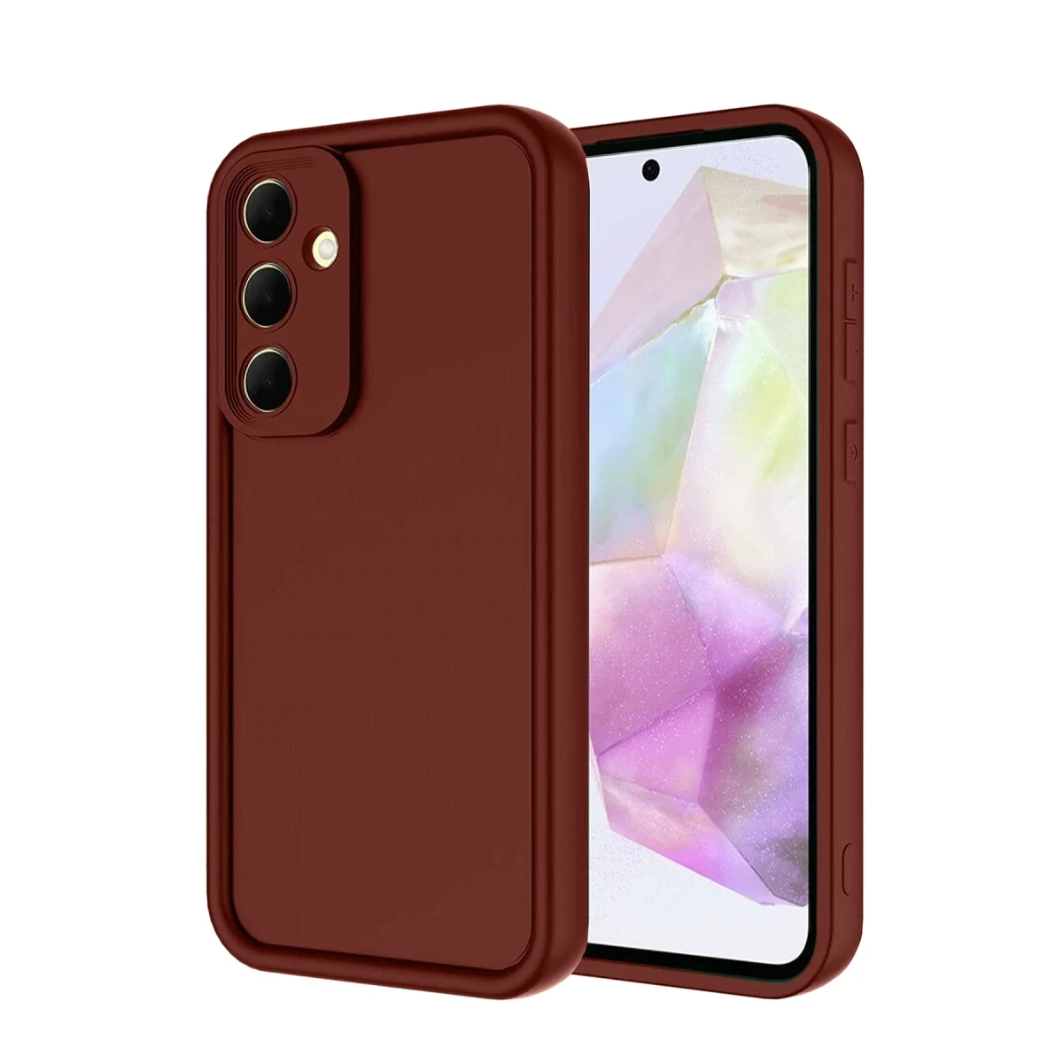 Newface Samsung Galaxy A17 5G Viera Silikon - Bordo — görsel 4