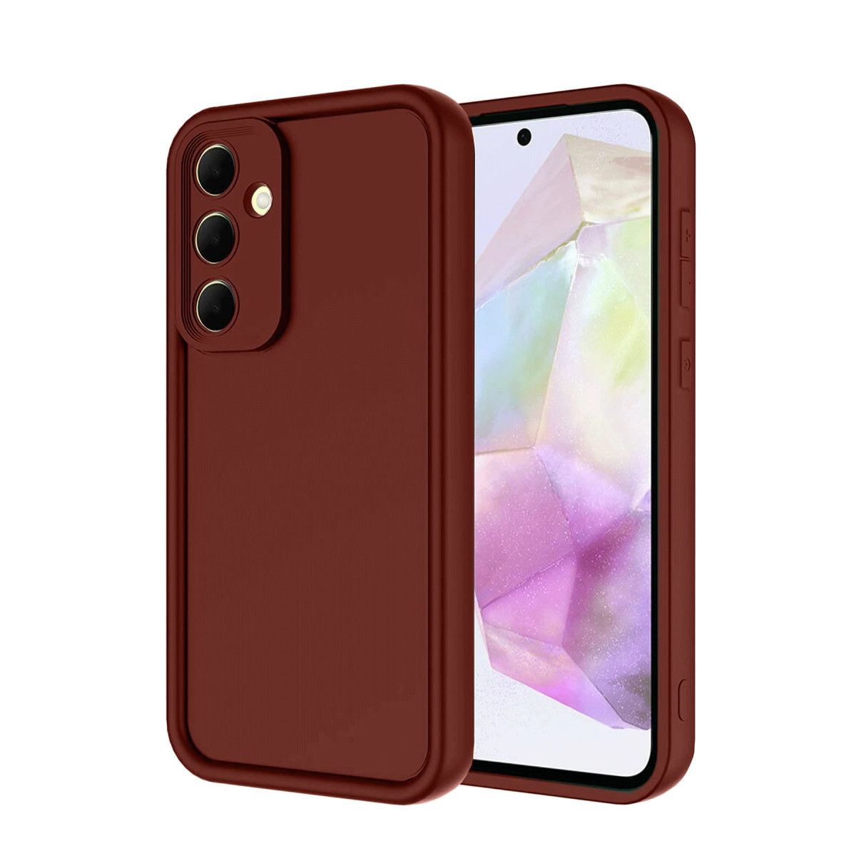 Newface Samsung Galaxy A17 5G Viera Silikon - Bordo — görsel 7