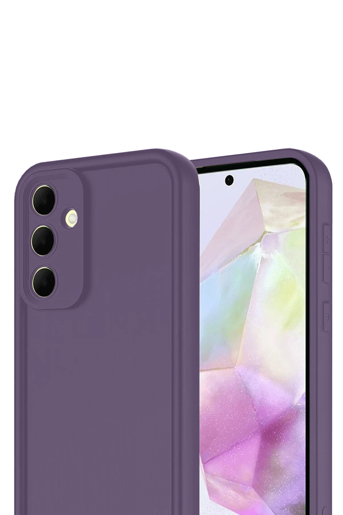 Newface Samsung Galaxy A17 5G Viera Silikon - Mürdüm