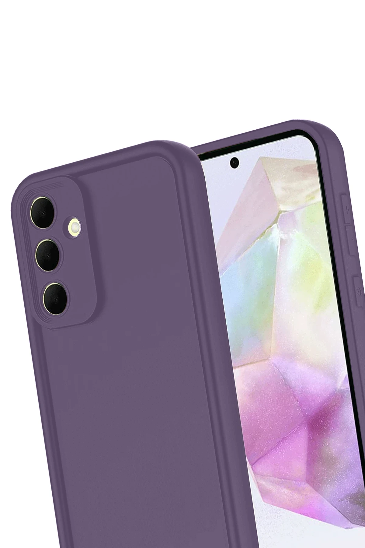 Newface Samsung Galaxy A17 5G Viera Silikon - Mürdüm