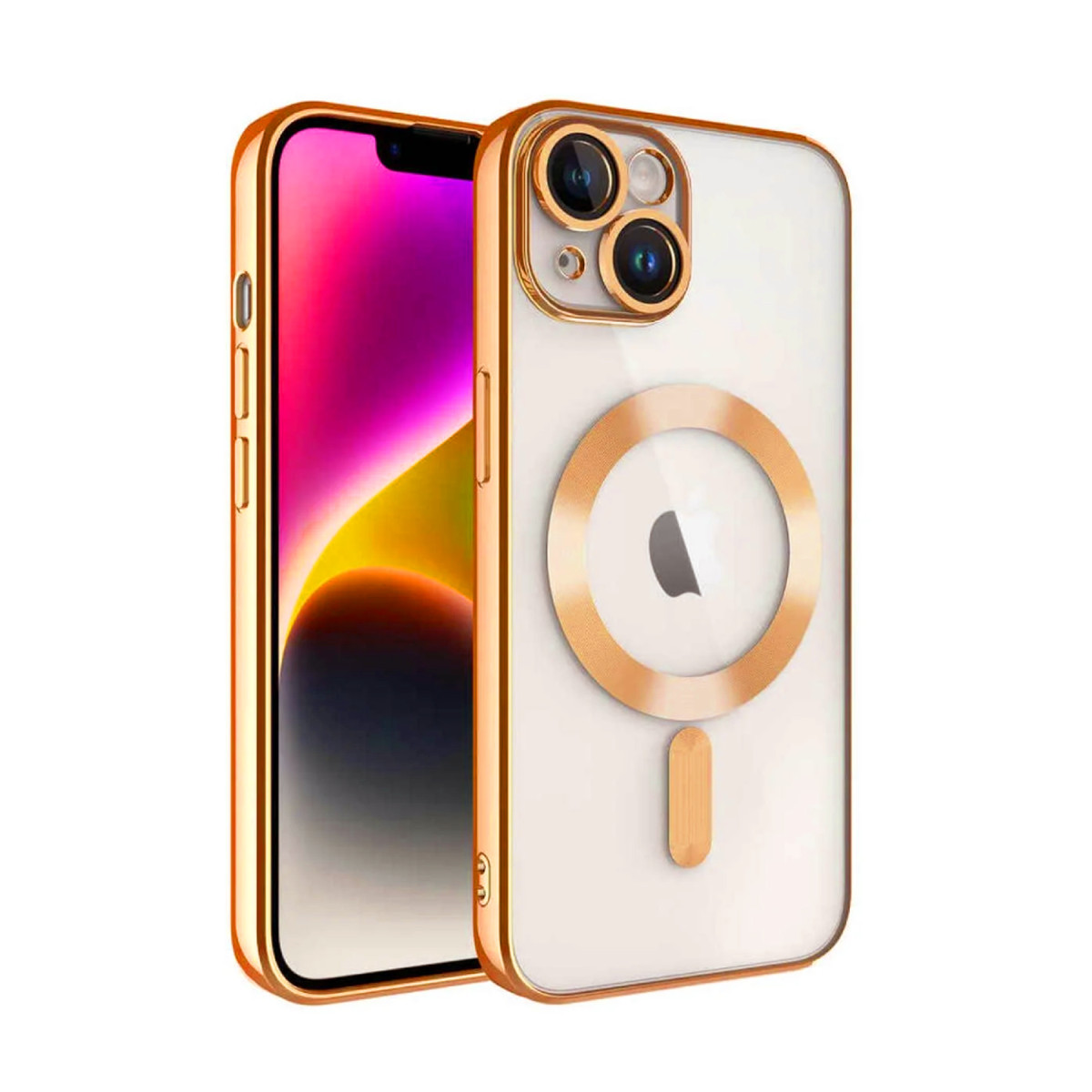 Newface Apple iPhone 15 Kılıf Kross Magneticsafe Kapak - Turuncu — görsel 3