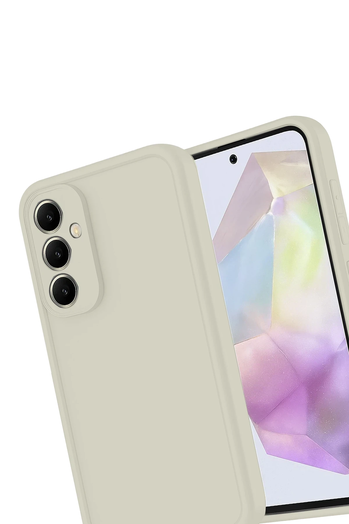 Newface Samsung Galaxy A16 5G Kılıf Viera Silikon - Krem