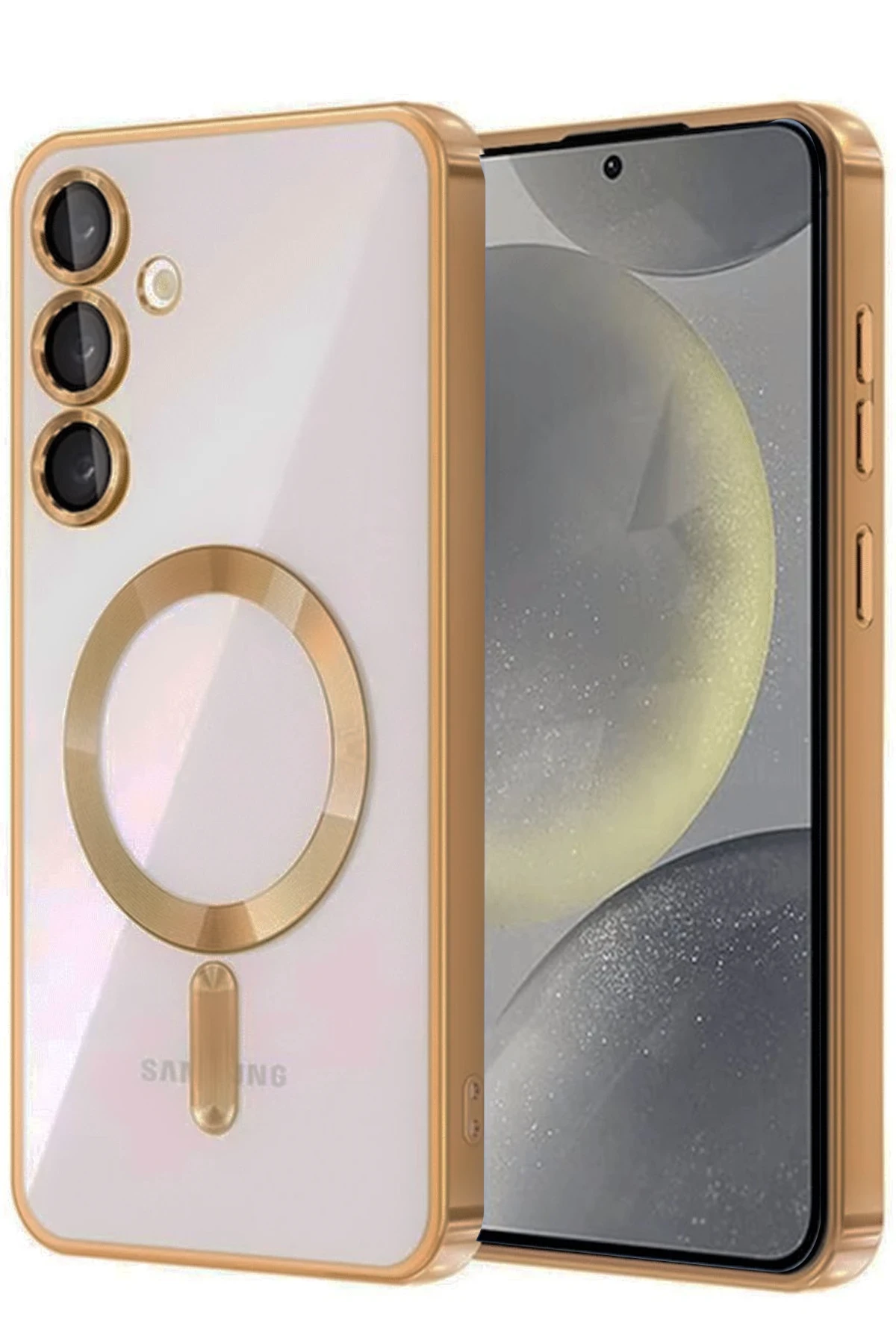 Newface Samsung Galaxy A17 5G Kross Magneticsafe Kapak - Çöl Titanyum