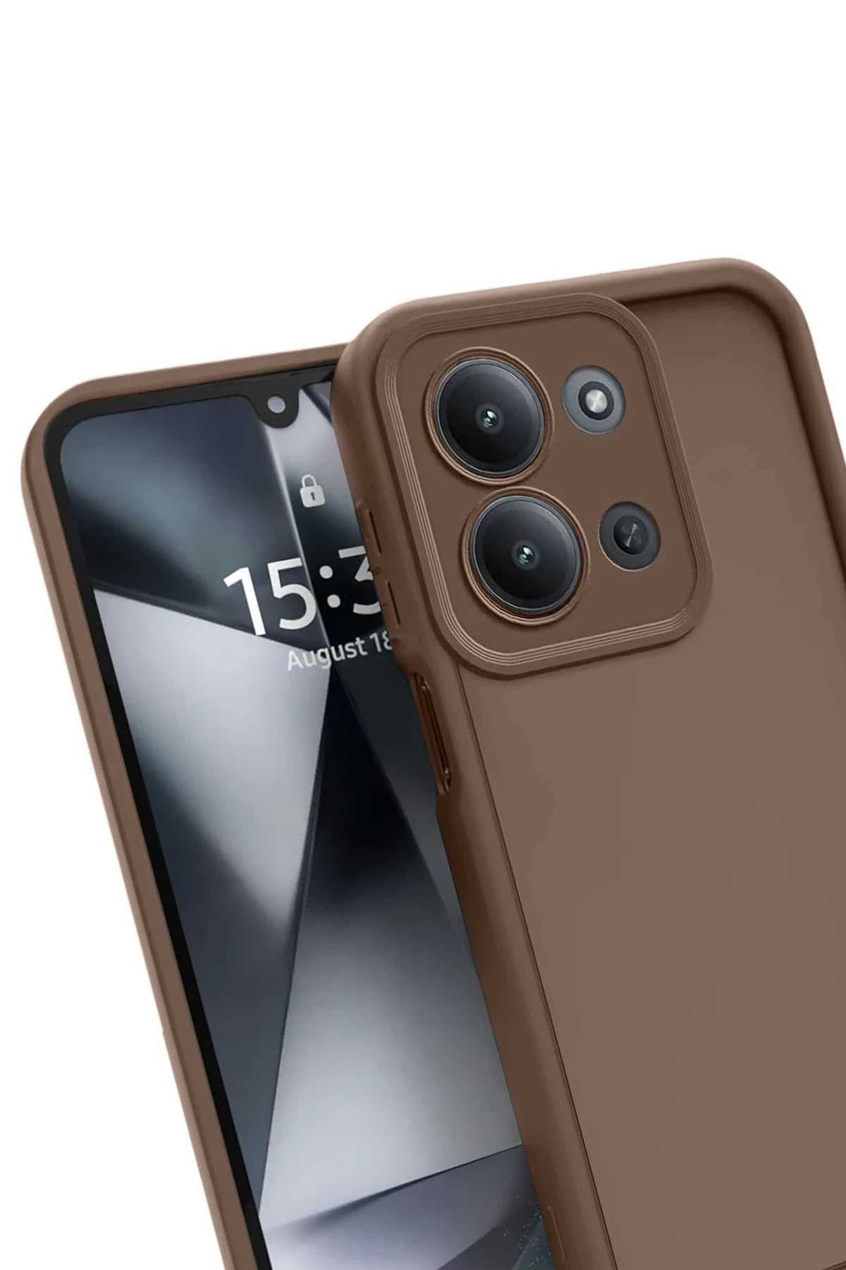 Newface Xiaomi Redmi 15C 4G Viera Silikon - Kahverengi
