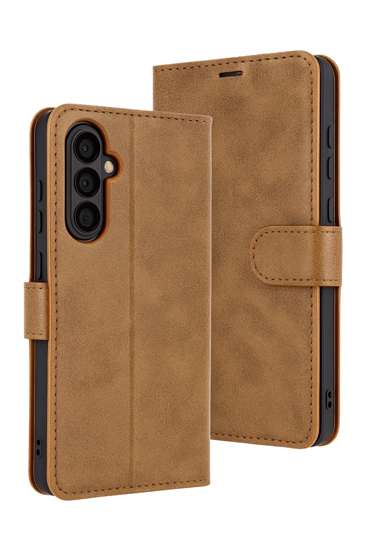 Newface Samsung Galaxy S25 FE Trend S Plus Kapaklı Kılıf - Taba