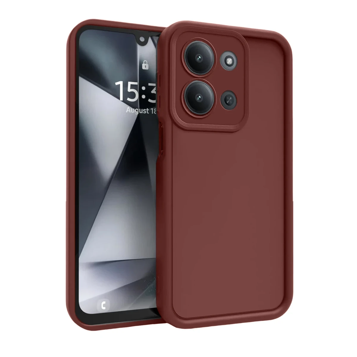 Newface Xiaomi Redmi 15C 4G Viera Silikon - Bordo — görsel 4