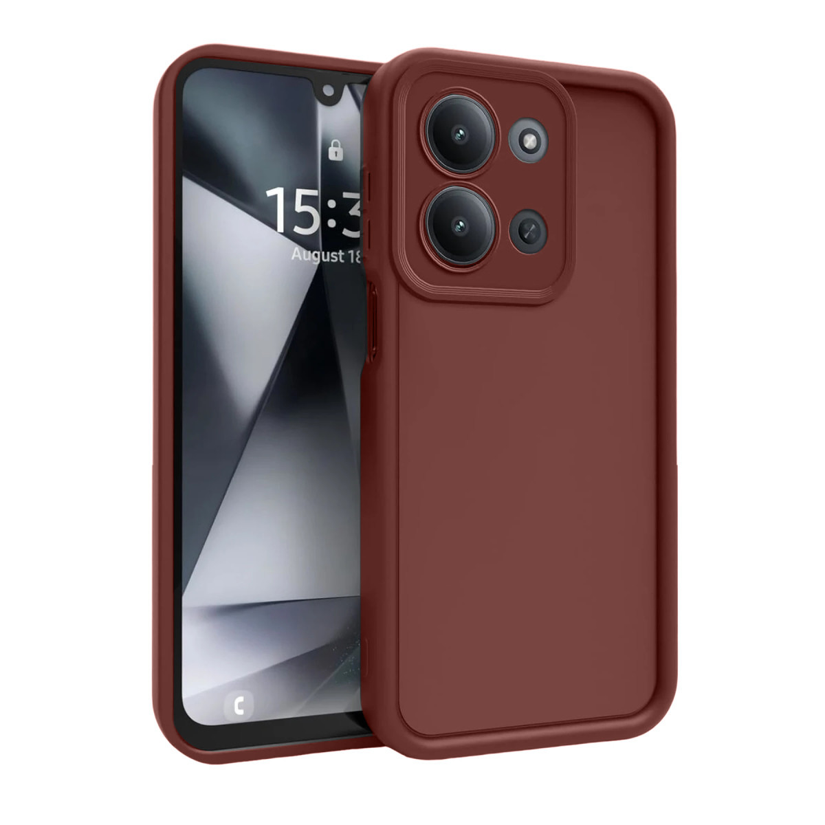 Newface Xiaomi Redmi 15C 4G Viera Silikon - Bordo — görsel 7