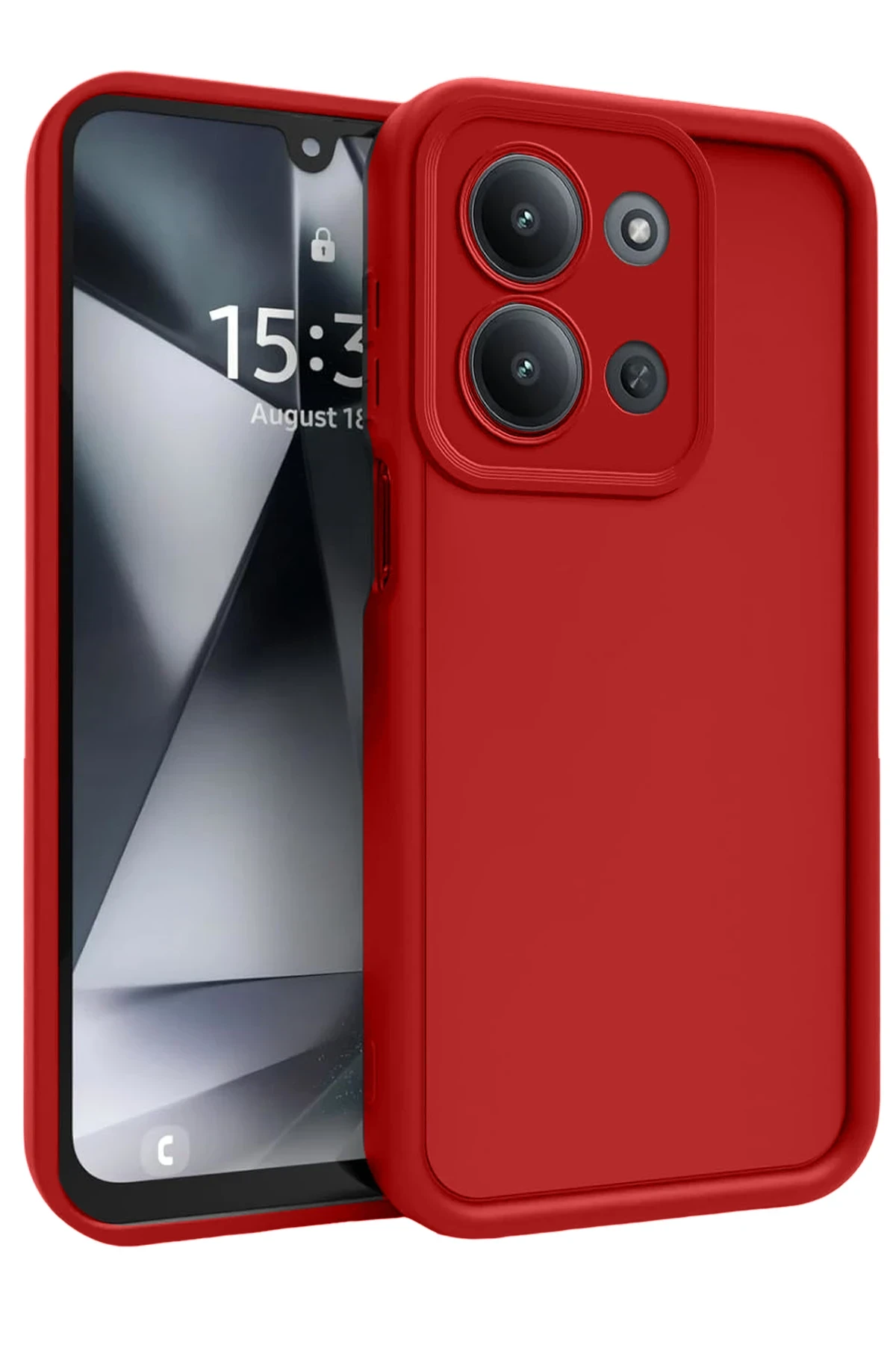 Newface Xiaomi Redmi 15C 4G Viera Silikon - Kırmızı