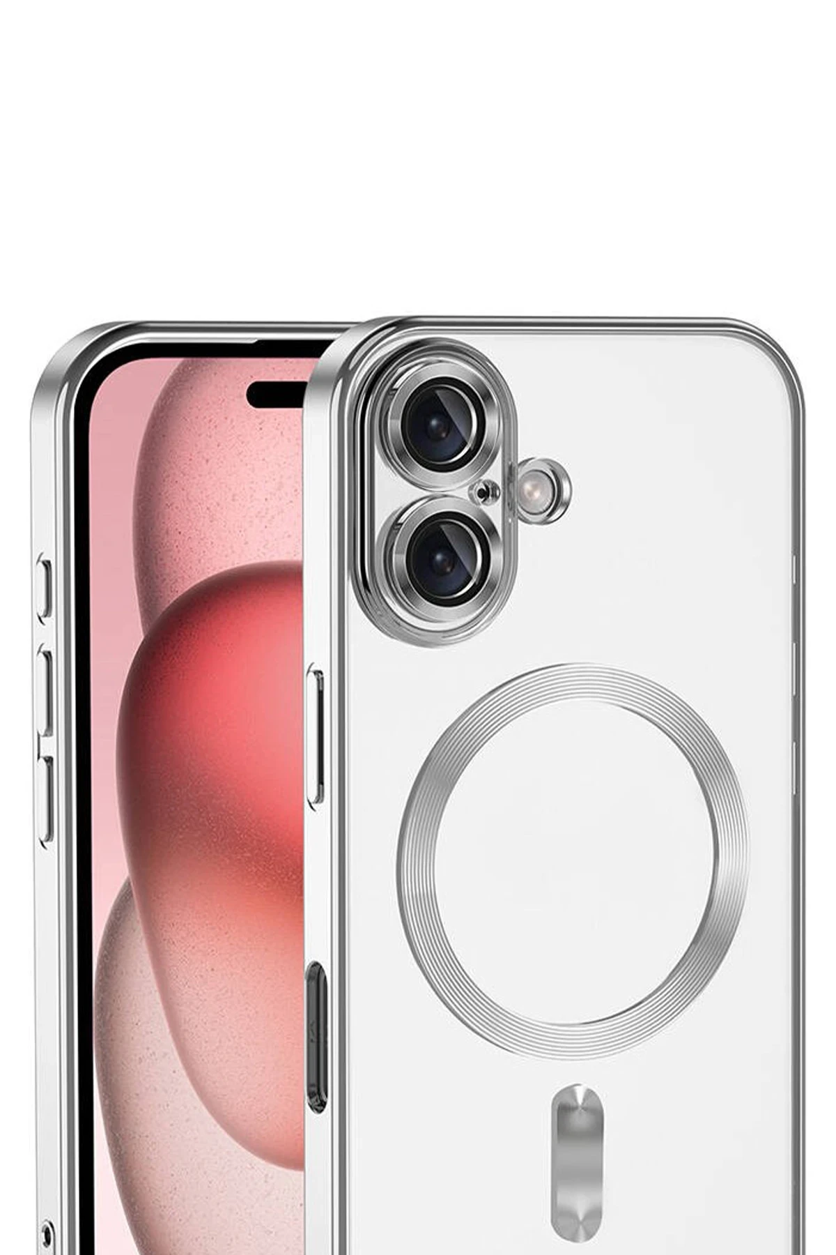 Newface Apple iPhone 17 Kross Magneticsafe Kapak - Gümüş