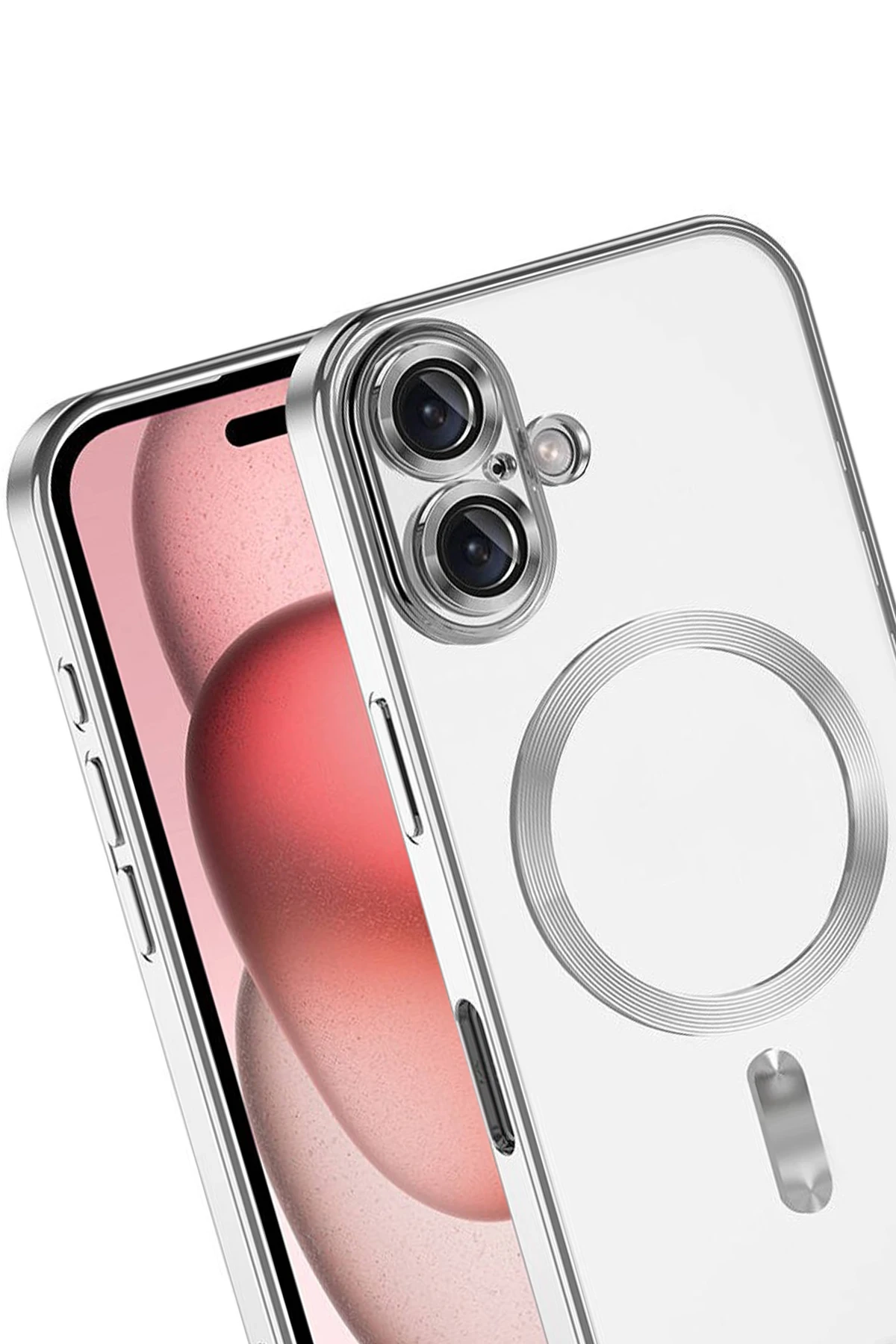 Newface Apple iPhone 17 Kross Magneticsafe Kapak - Gümüş