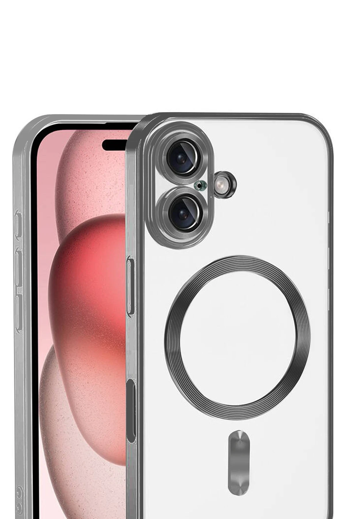 Newface Apple iPhone 17 Kross Magneticsafe Kapak - Titan Gri