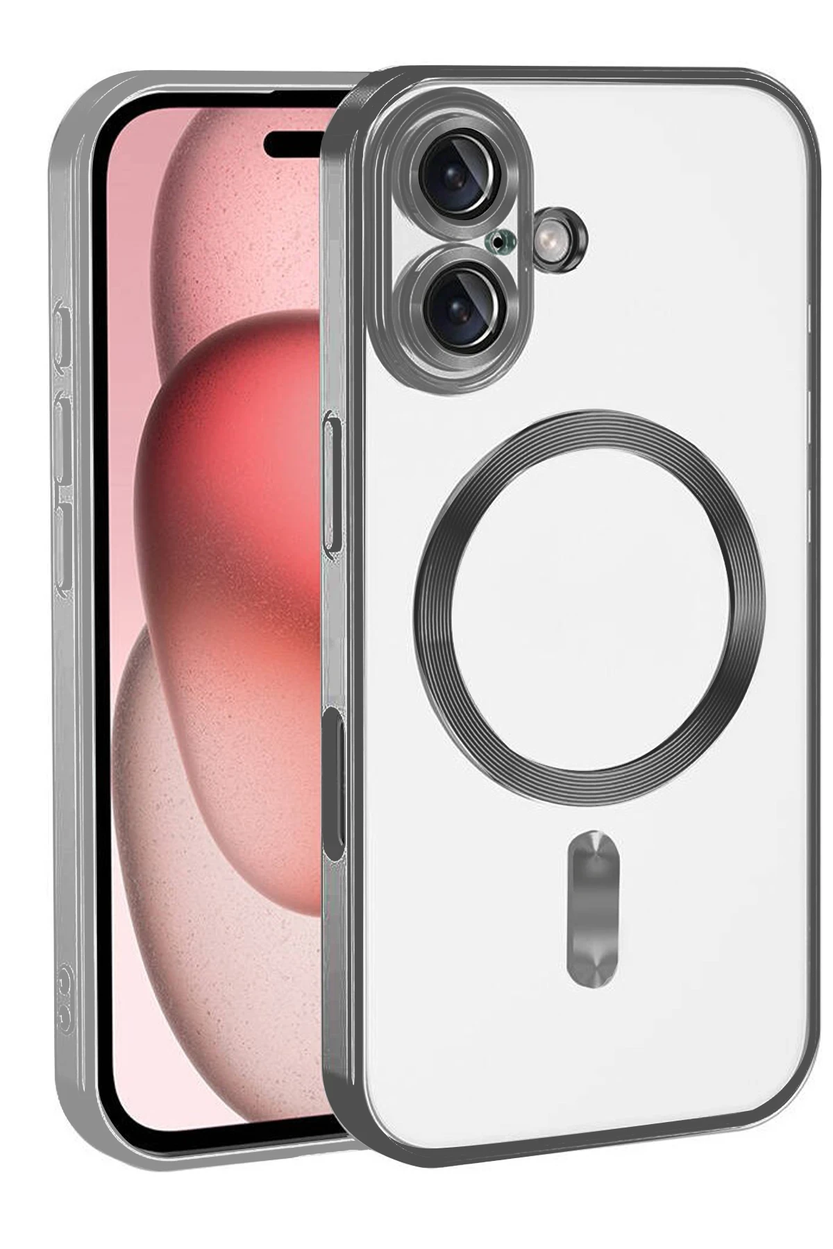 Newface Apple iPhone 17 Kross Magneticsafe Kapak - Titan Gri