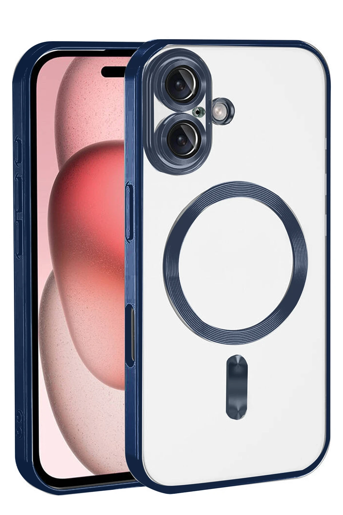 Newface Apple iPhone 17 Kross Magneticsafe Kapak - Lacivert