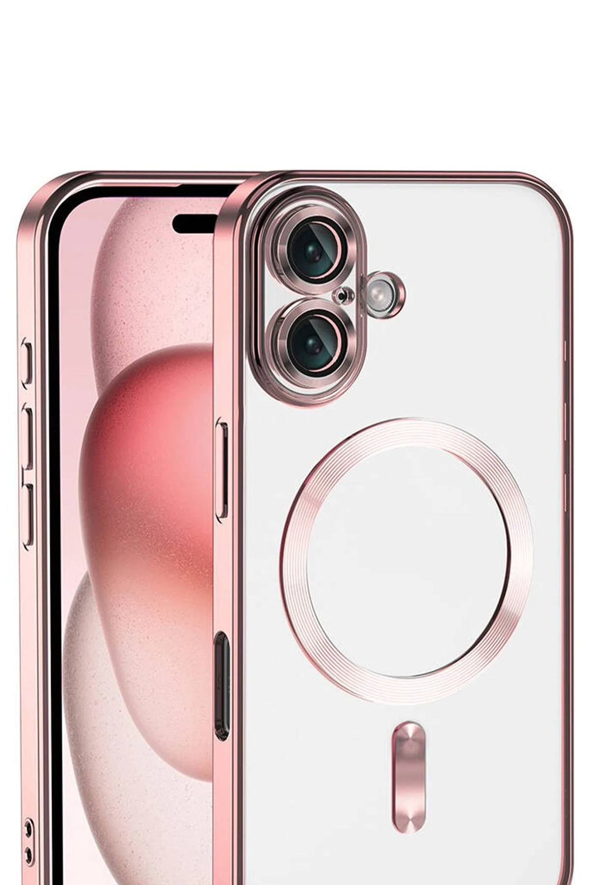 Newface Apple iPhone 17 Kross Magneticsafe Kapak - Rose