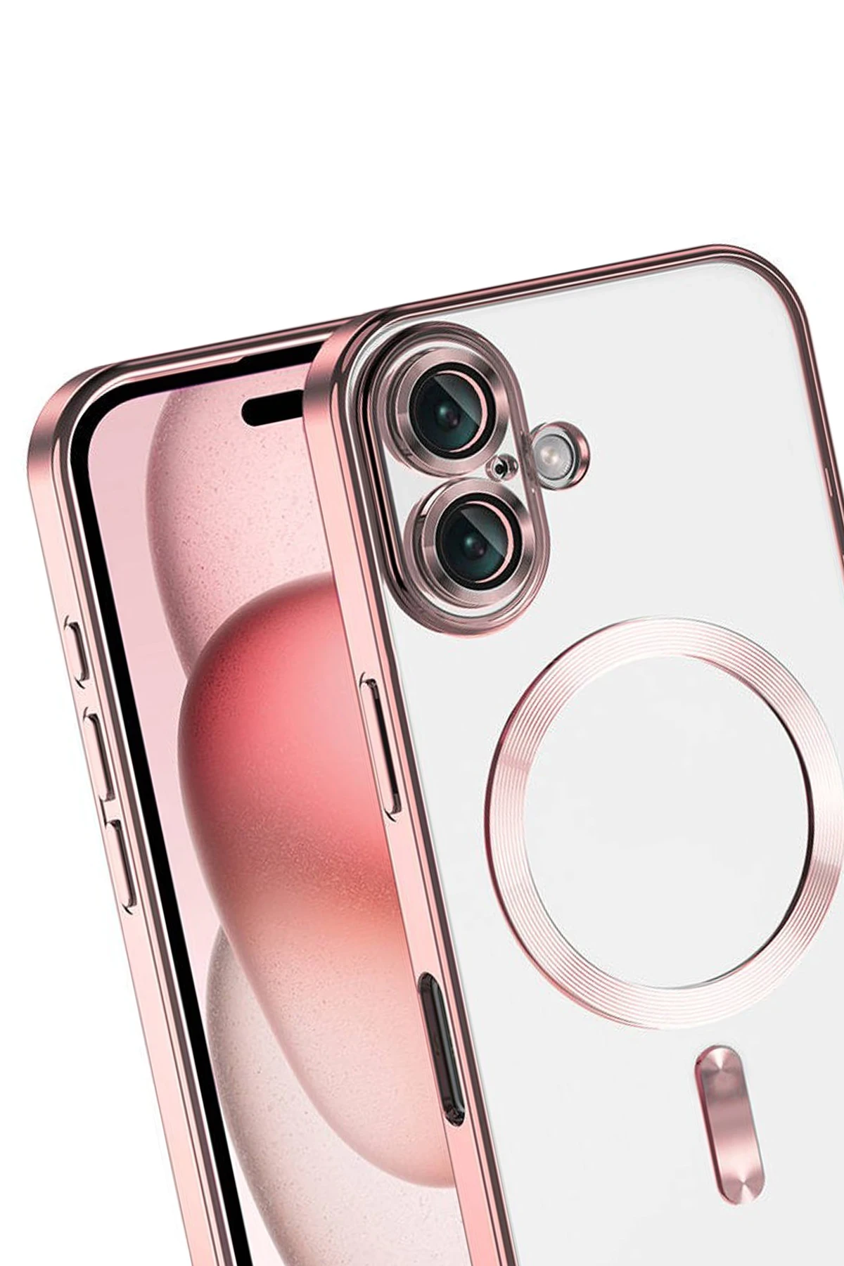 Newface Apple iPhone 17 Kross Magneticsafe Kapak - Rose