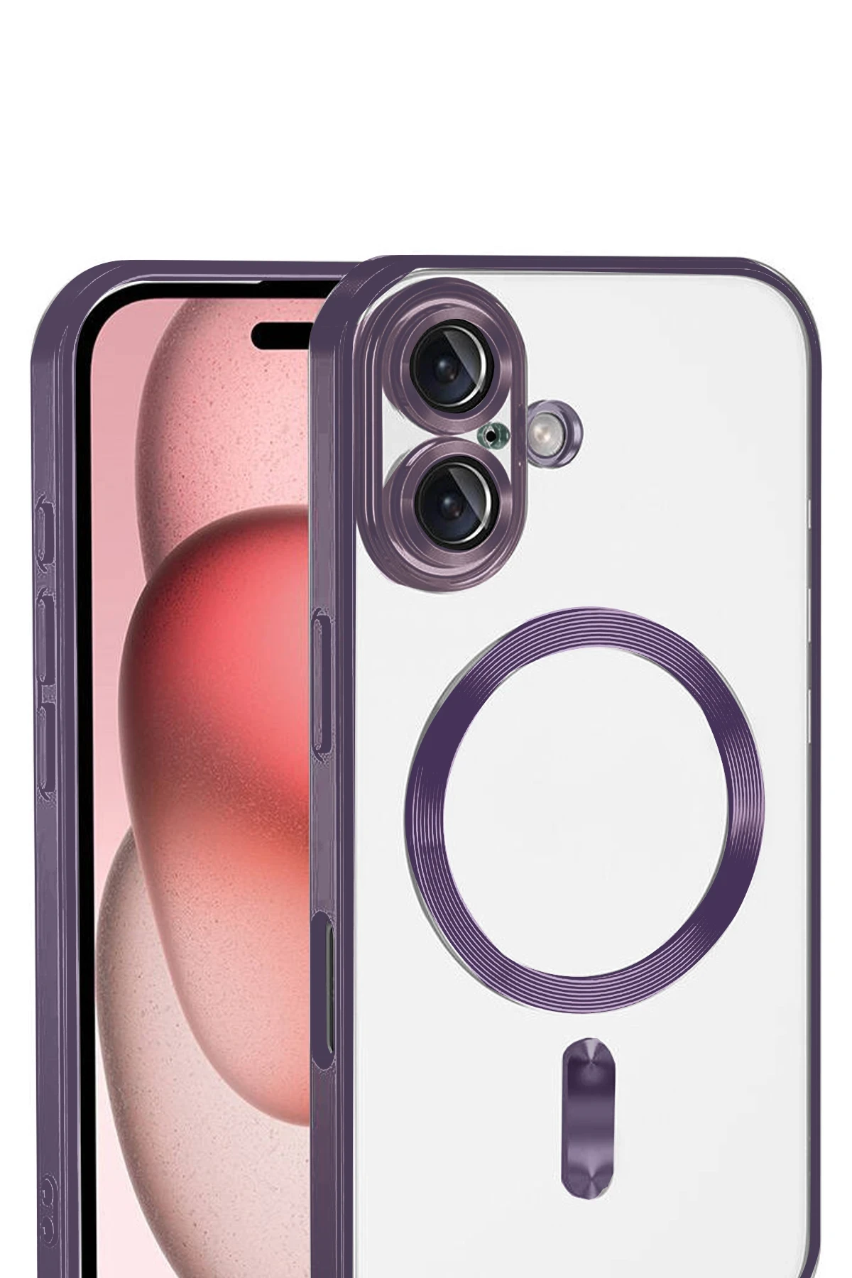 Newface Apple iPhone 17 Kross Magneticsafe Kapak - Mor
