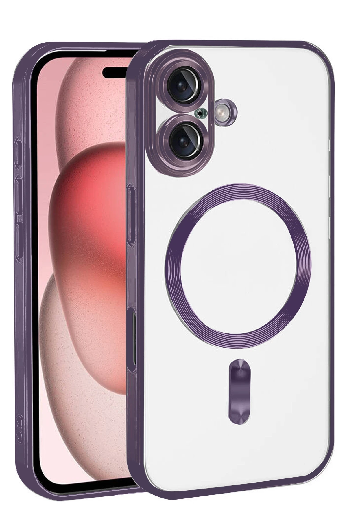 Newface Apple iPhone 17 Kross Magneticsafe Kapak - Mor