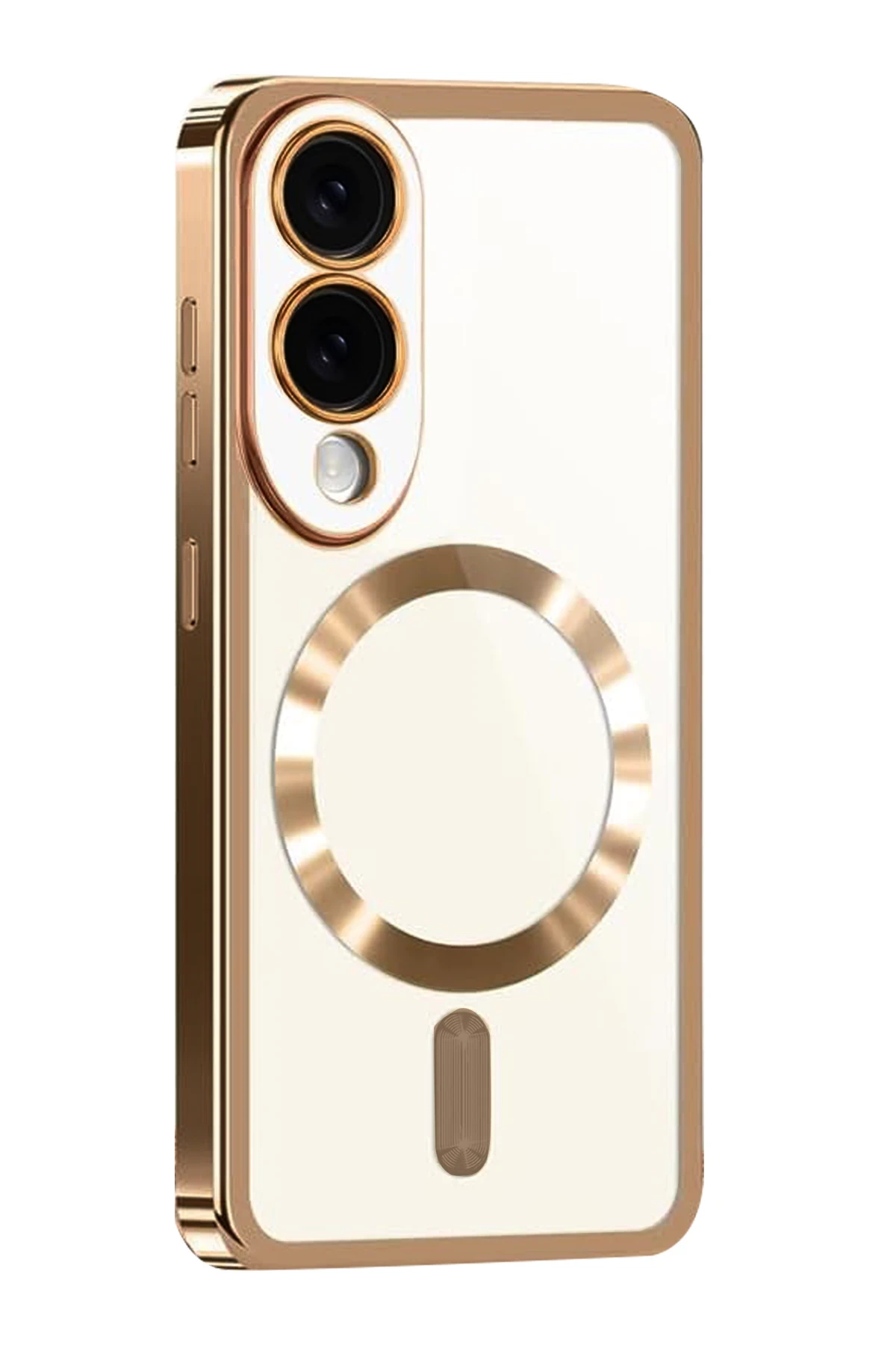 Newface Samsung Galaxy S25 Edge Kross Magneticsafe Kapak - Çöl Titanyum