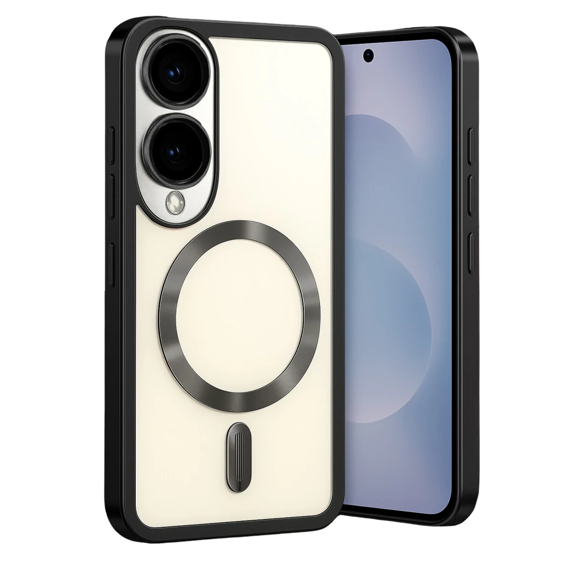 Newface Samsung Galaxy S25 Edge Kross Magneticsafe Kapak - Siyah