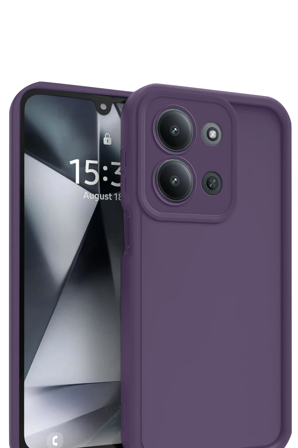 Newface Xiaomi Redmi 15C 4G Viera Silikon - Mürdüm