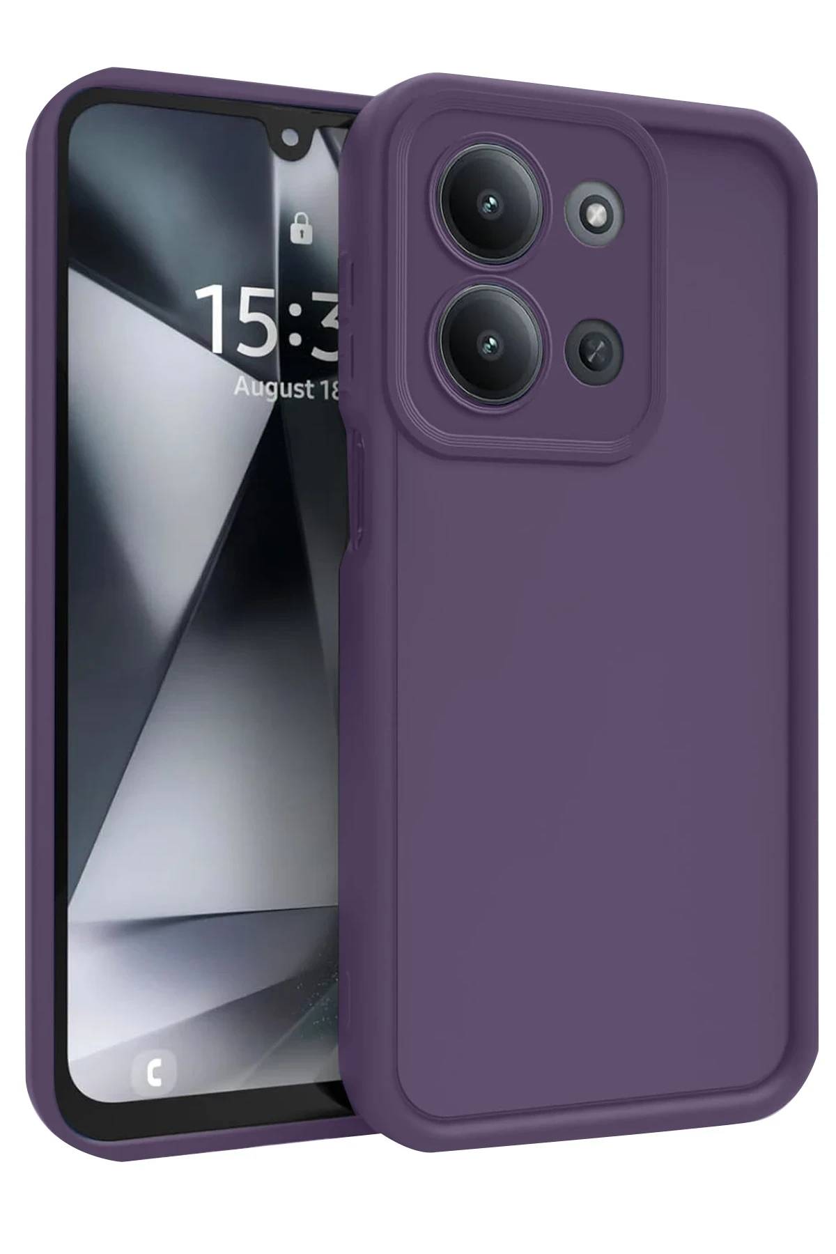 Newface Xiaomi Redmi 15C 4G Viera Silikon - Mürdüm