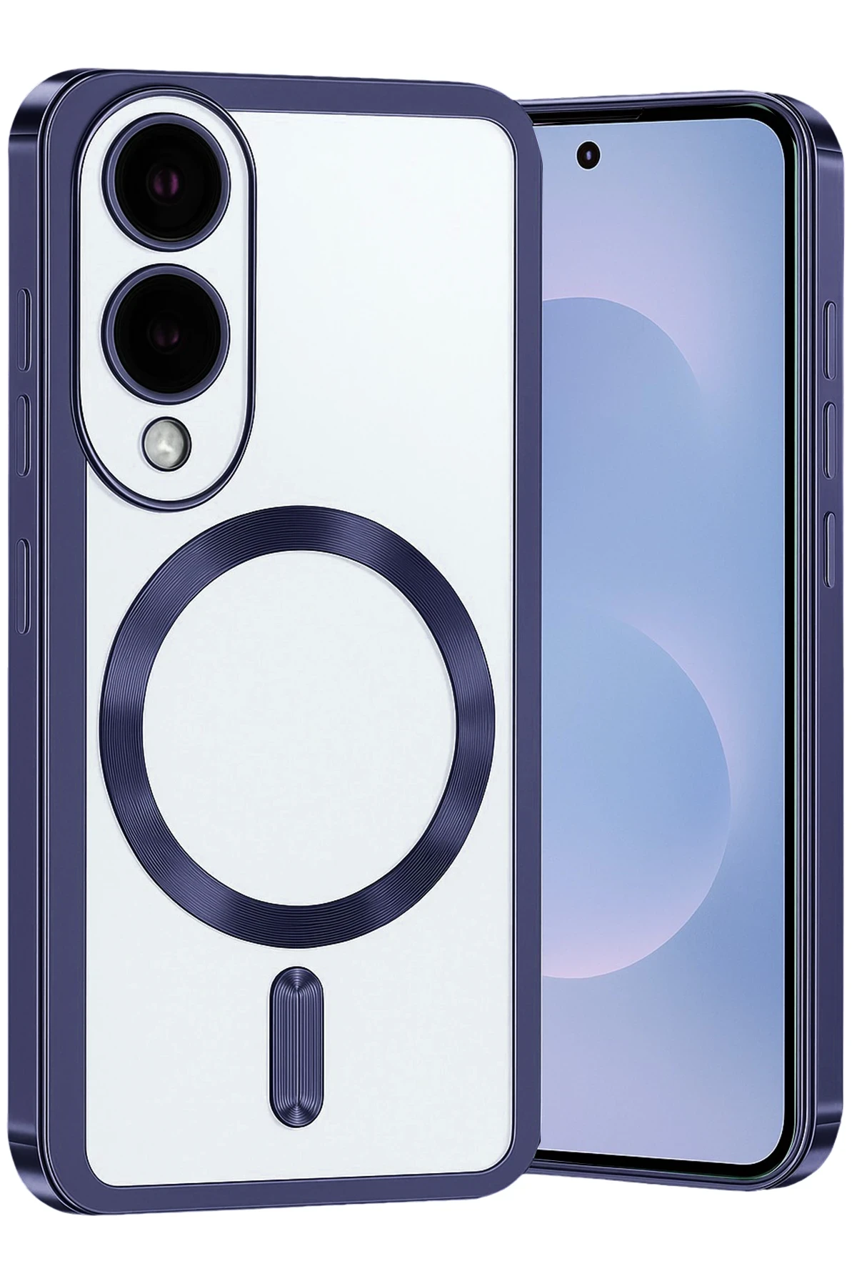 Newface Samsung Galaxy S25 Edge Kross Magneticsafe Kapak - Lacivert