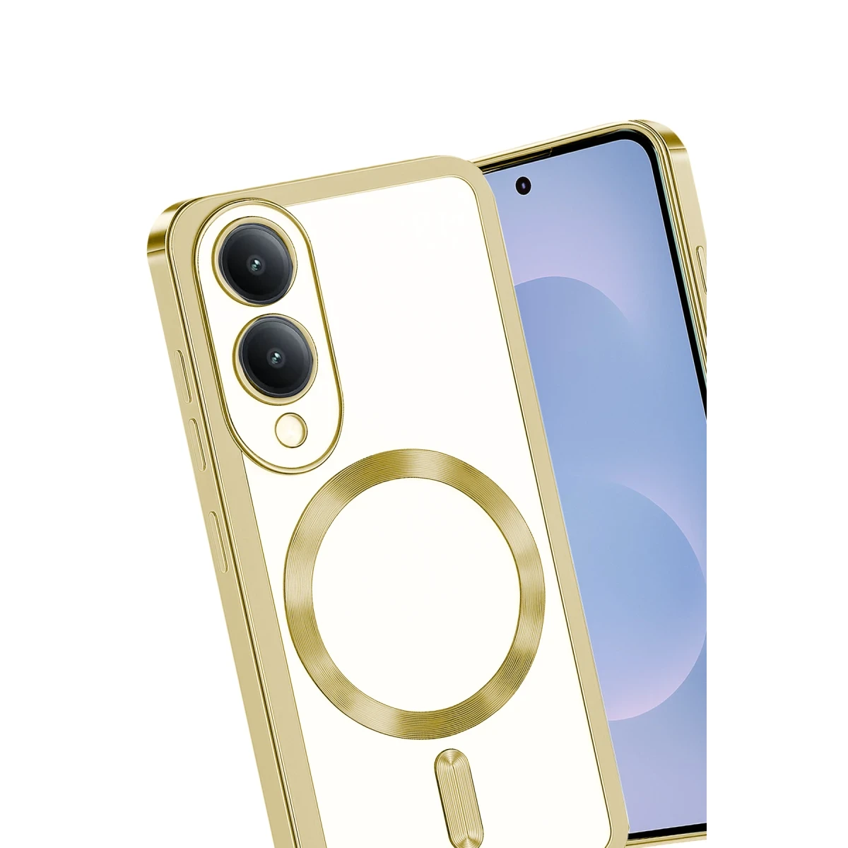 Newface Samsung Galaxy S25 Edge Kross Magneticsafe Kapak - Gold — görsel 6