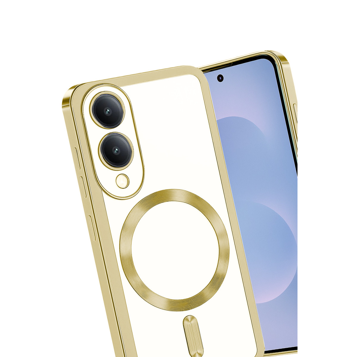 Newface Samsung Galaxy S25 Edge Kross Magneticsafe Kapak - Gold — görsel 9