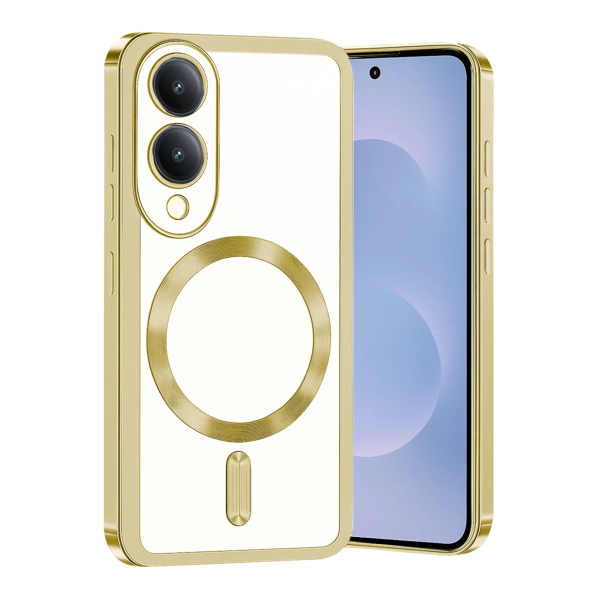 Newface Samsung Galaxy S25 Edge Kross Magneticsafe Kapak - Gold — görsel 4