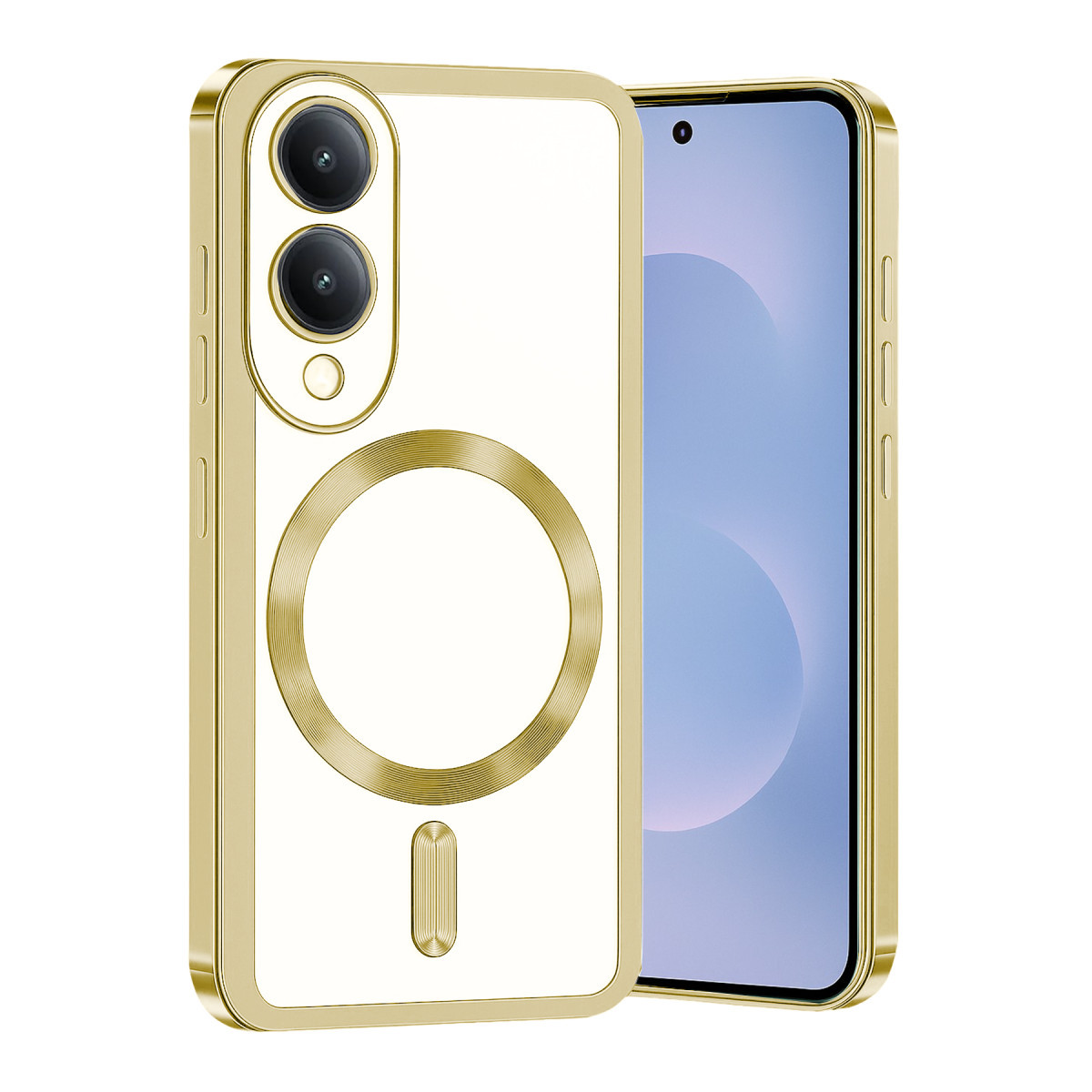 Newface Samsung Galaxy S25 Edge Kross Magneticsafe Kapak - Gold — görsel 7