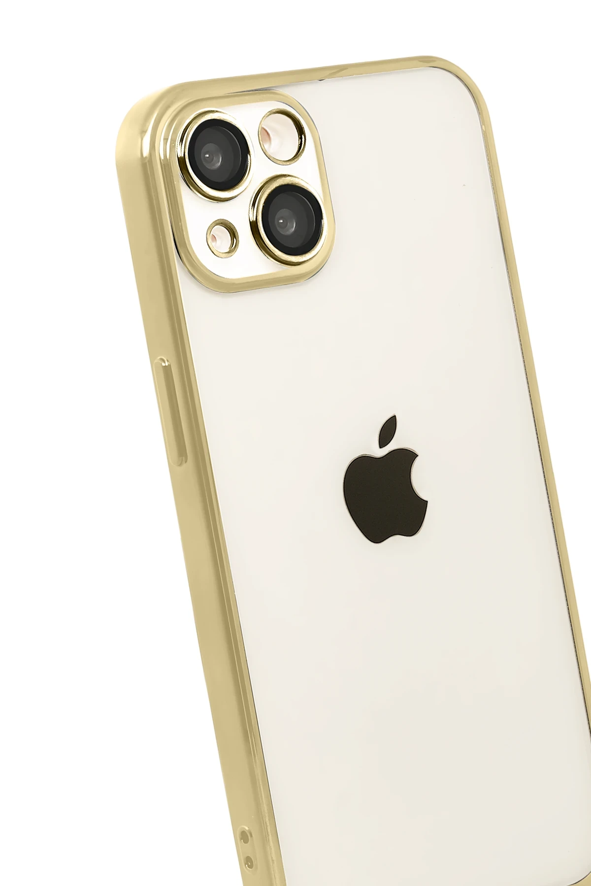 Newface Apple iPhone 15 Razer Lensli Silikon - Gold