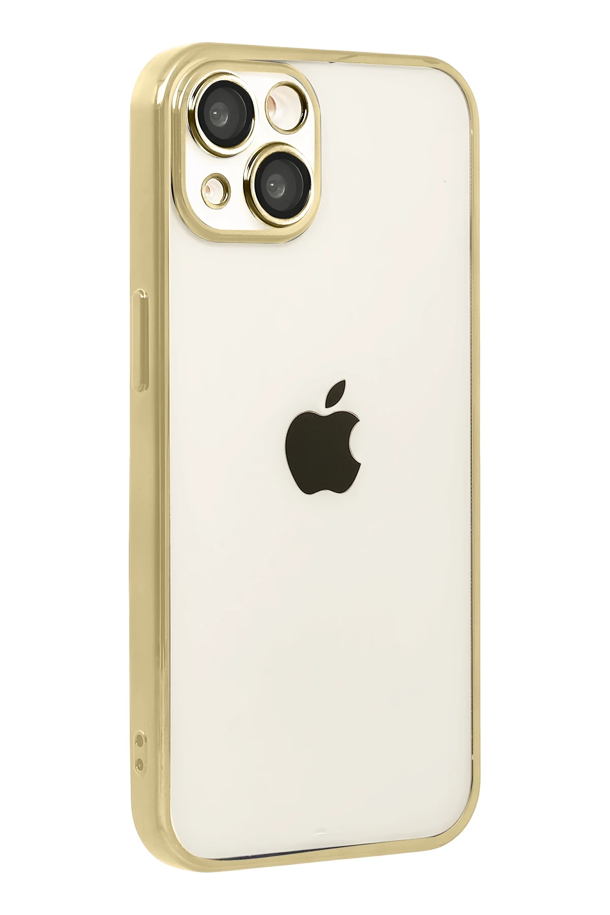 Newface Apple iPhone 15 Razer Lensli Silikon - Gold