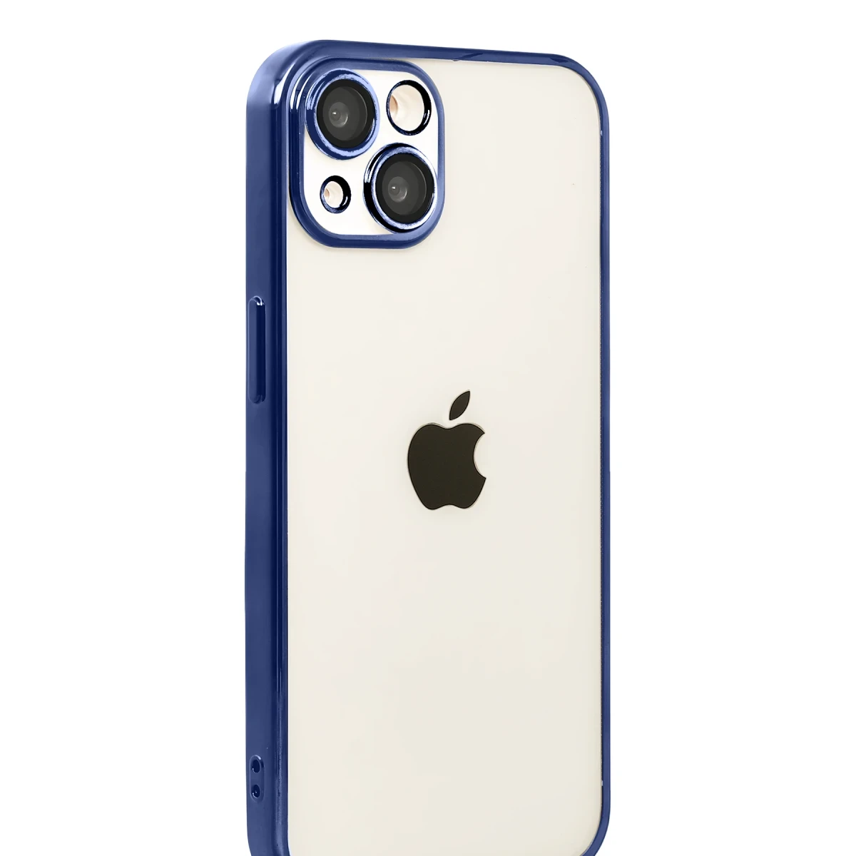 Newface Apple iPhone 15 Razer Lensli Silikon - Lacivert