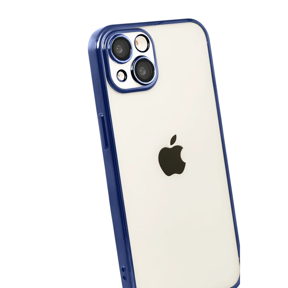 Newface Apple iPhone 15 Razer Lensli Silikon - Lacivert