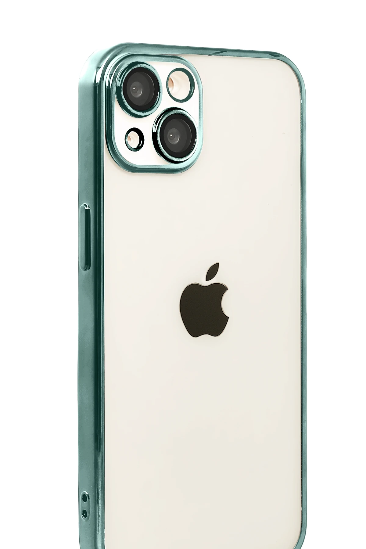 Newface Apple iPhone 15 Razer Lensli Silikon - Yeşil