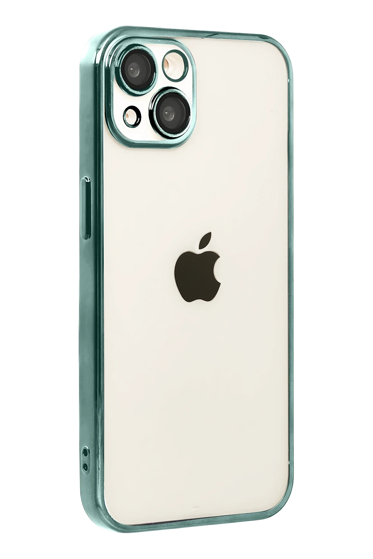 Newface Apple iPhone 15 Razer Lensli Silikon - Yeşil