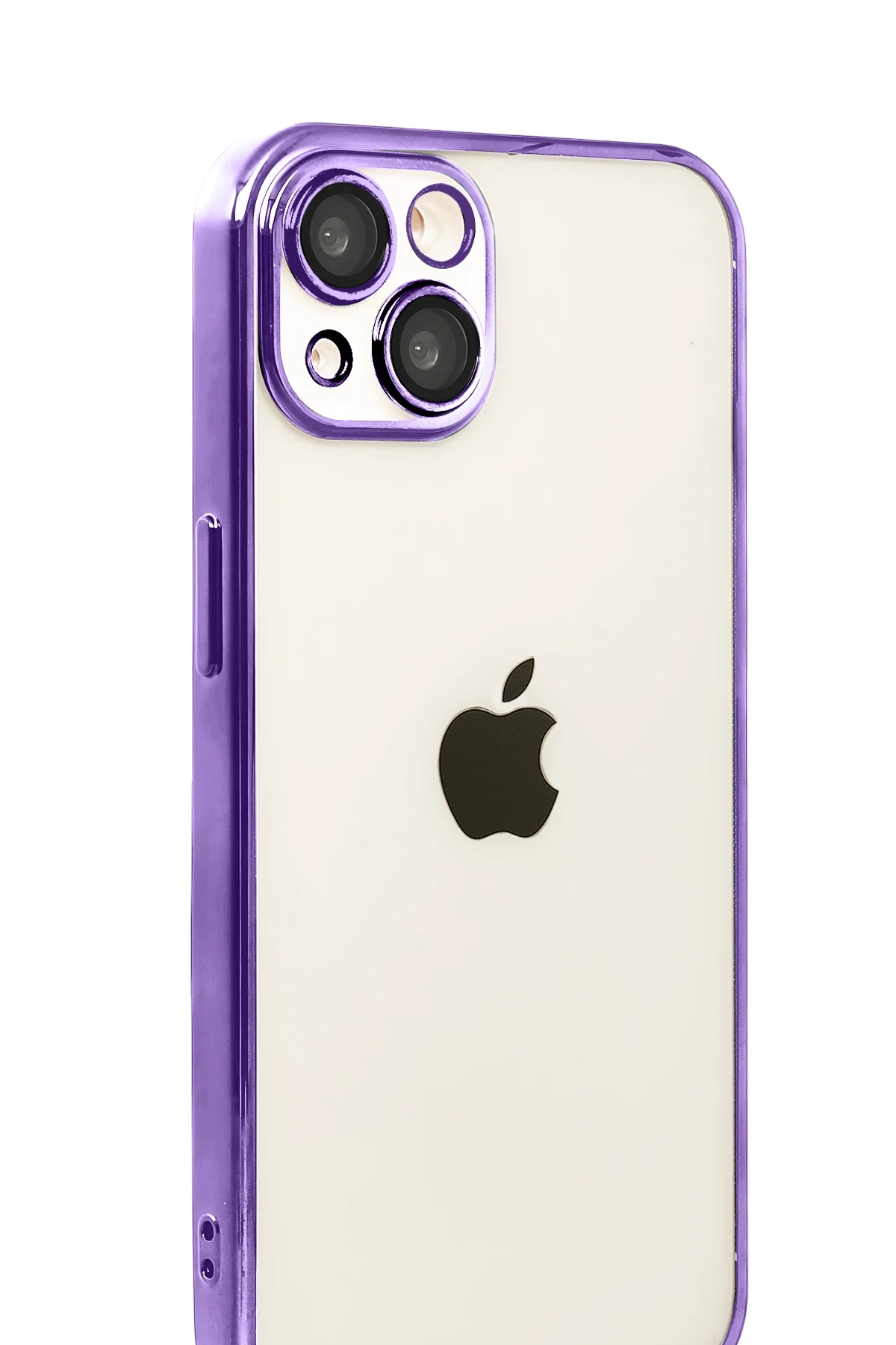 Newface Apple iPhone 15 Razer Lensli Silikon - Mor