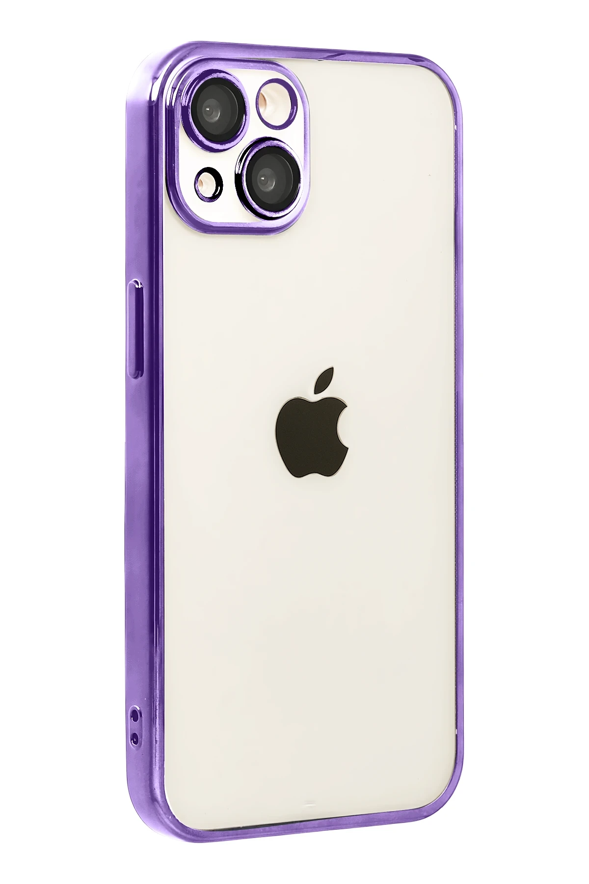 Newface Apple iPhone 15 Razer Lensli Silikon - Mor