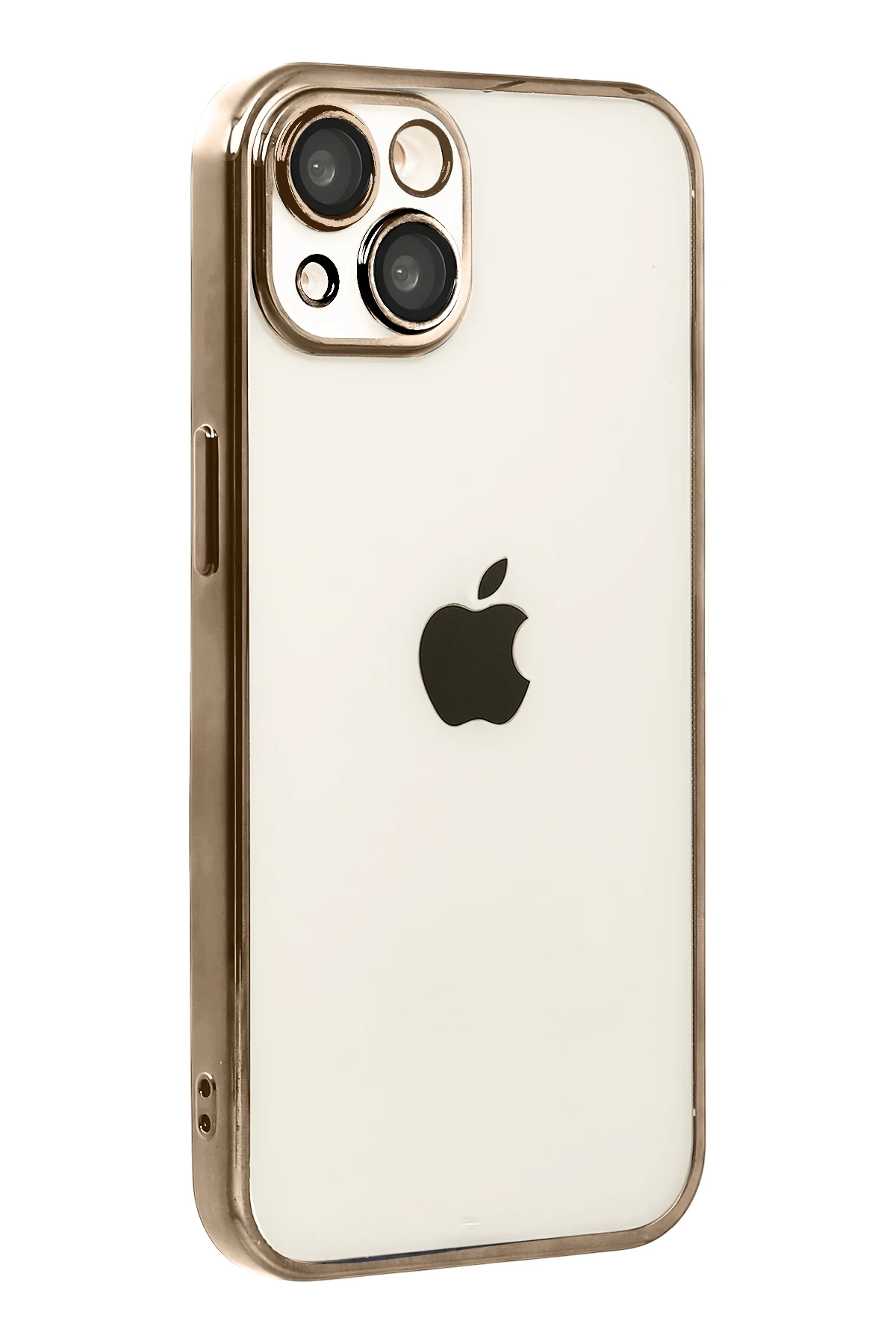 Newface Apple iPhone 15 Razer Lensli Silikon - Çöl Titanyum