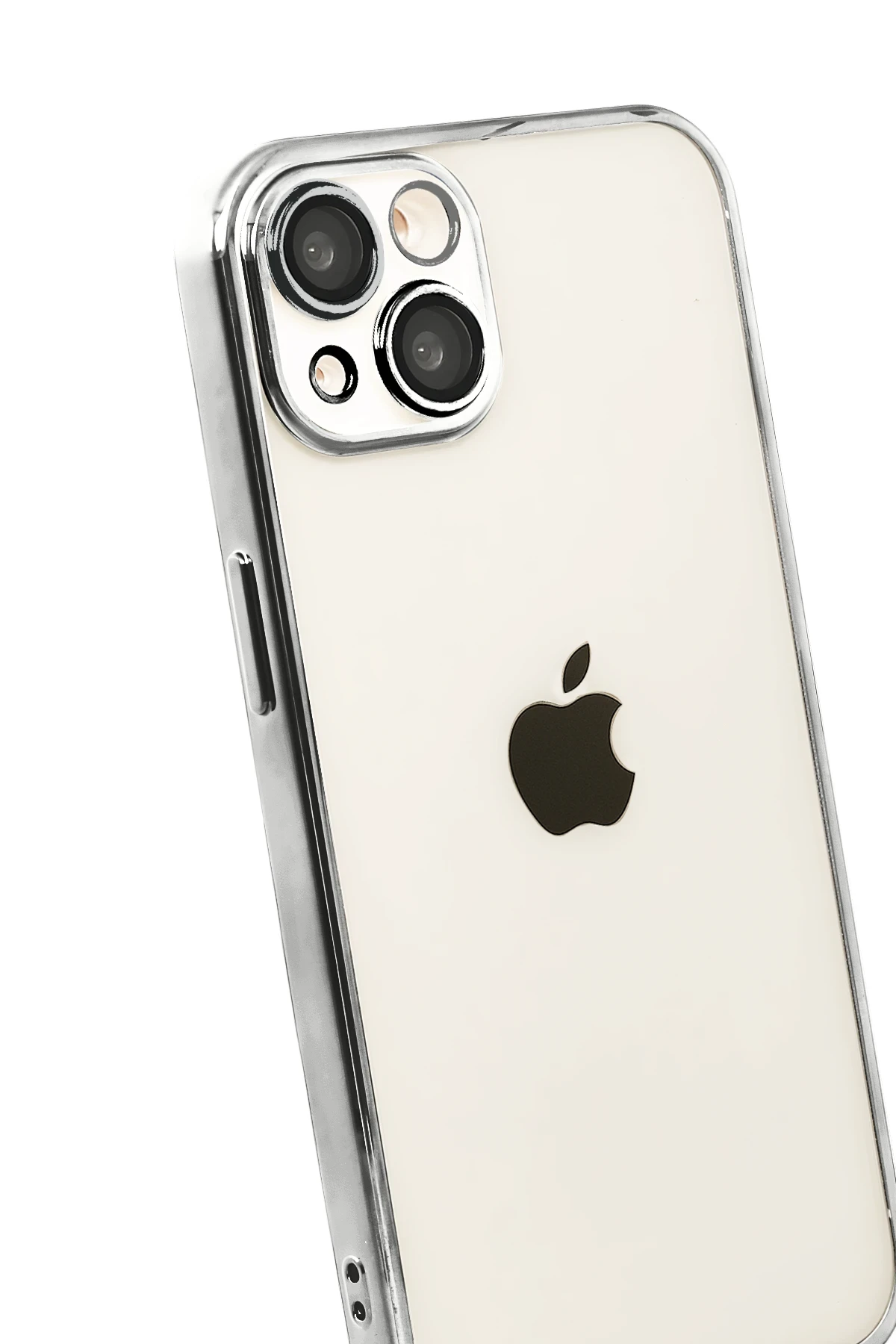 Newface Apple iPhone 15 Razer Lensli Silikon - Titan Gri