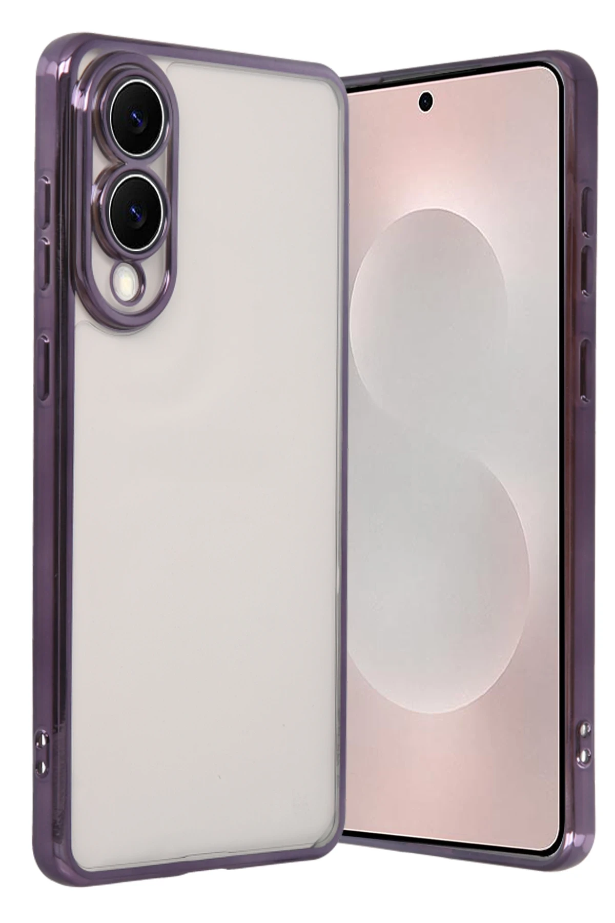 Newface Samsung Galaxy S25 Edge Razer Lensli Silikon - Mor