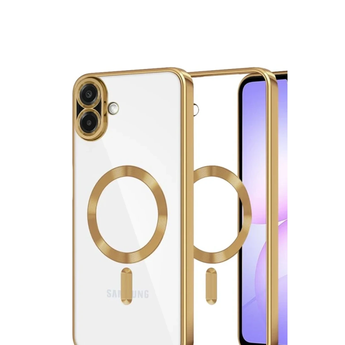 Newface Samsung Galaxy A07 4G Kross Magneticsafe Kapak - Gold — görsel 5