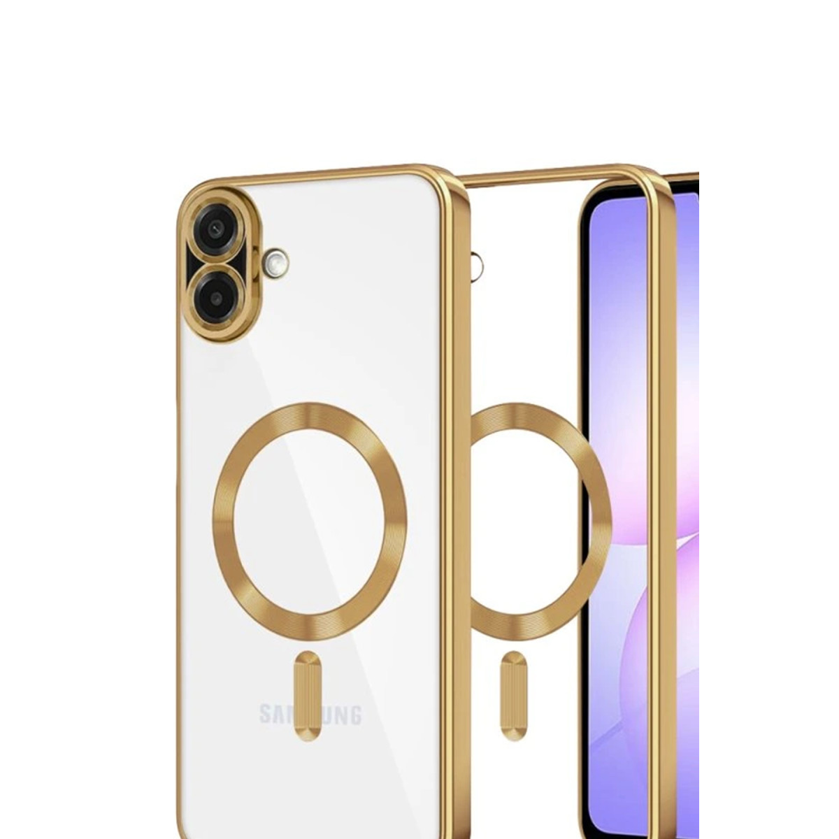 Newface Samsung Galaxy A07 4G Kross Magneticsafe Kapak - Gold — görsel 8