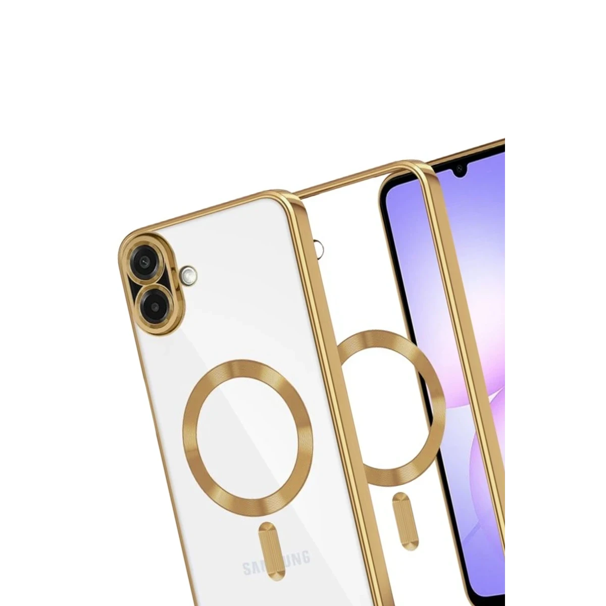 Newface Samsung Galaxy A07 4G Kross Magneticsafe Kapak - Gold — görsel 6