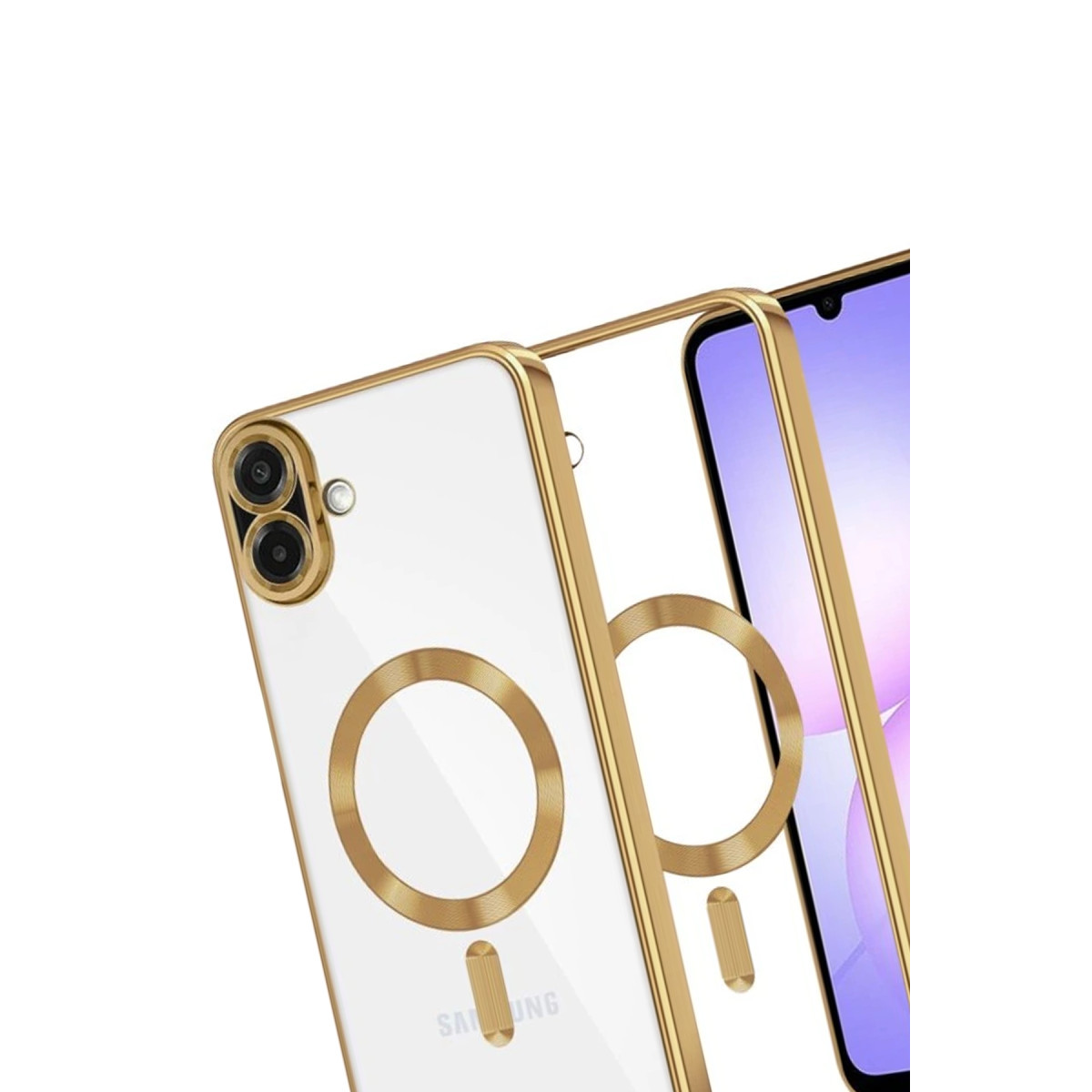 Newface Samsung Galaxy A07 4G Kross Magneticsafe Kapak - Gold — görsel 9