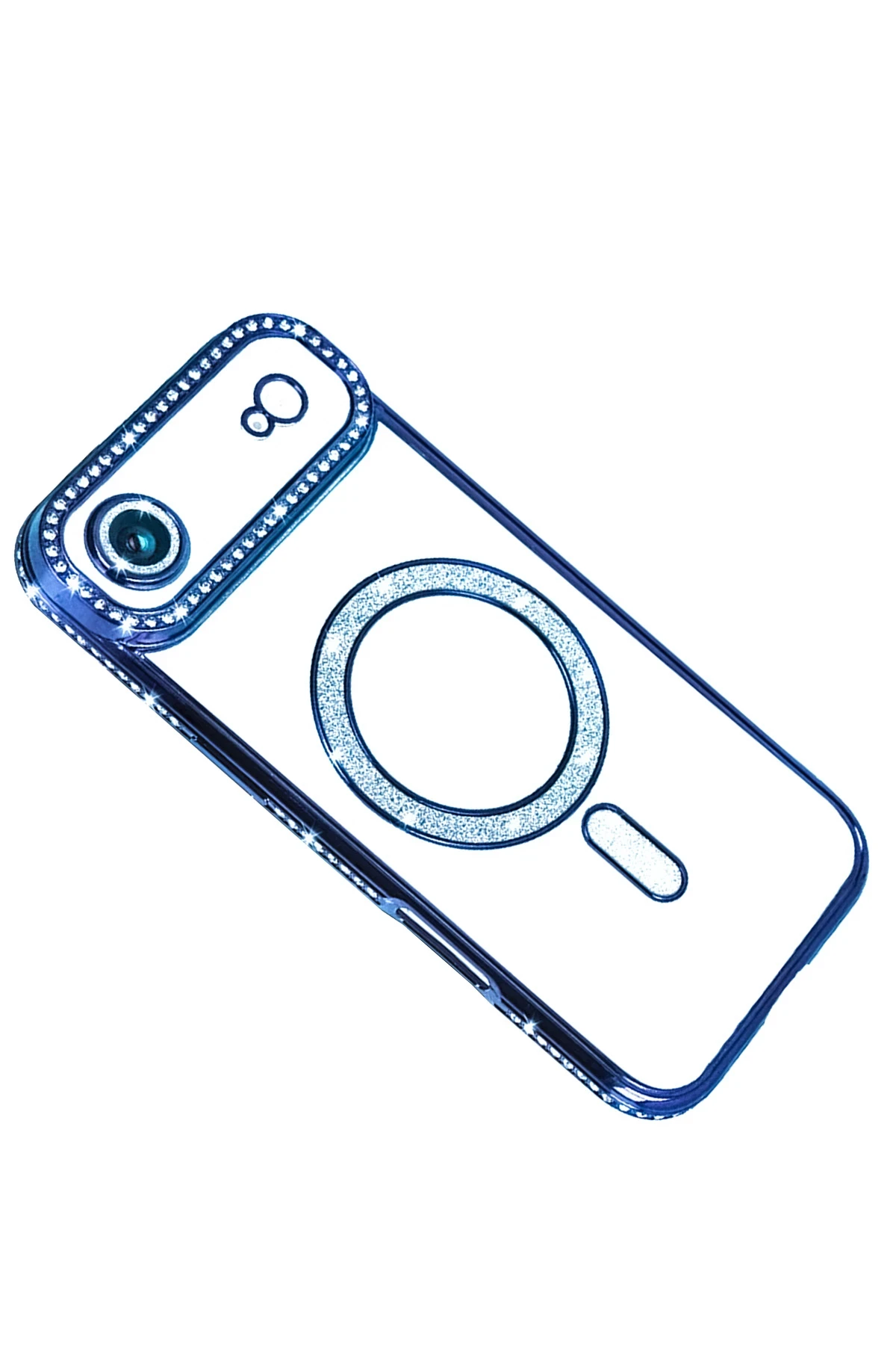 Newface Apple iPhone 17 Air Joke Simli Magneticsafe Kılıf - Mavi