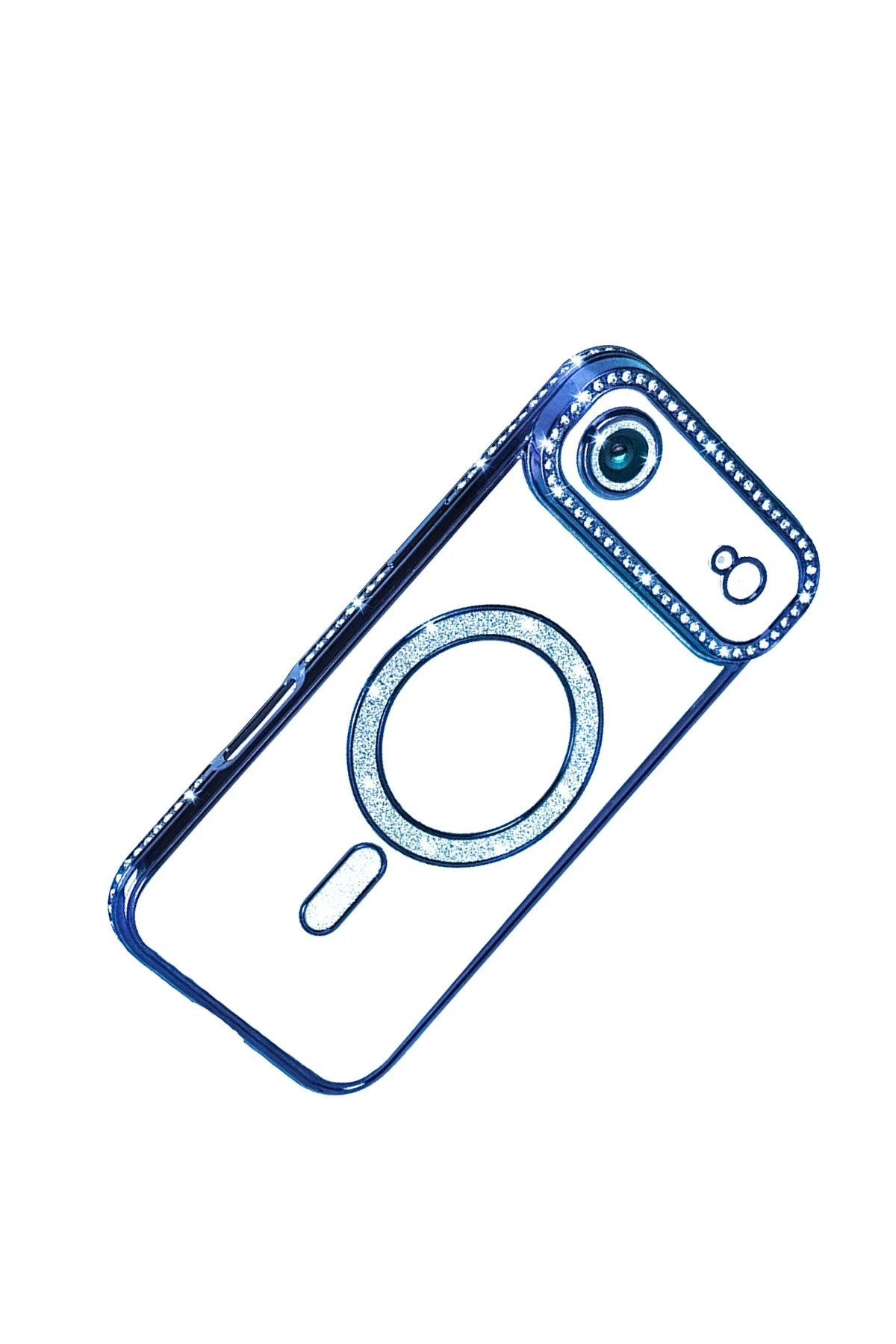 Newface Apple iPhone 17 Air Joke Simli Magneticsafe Kılıf - Mavi