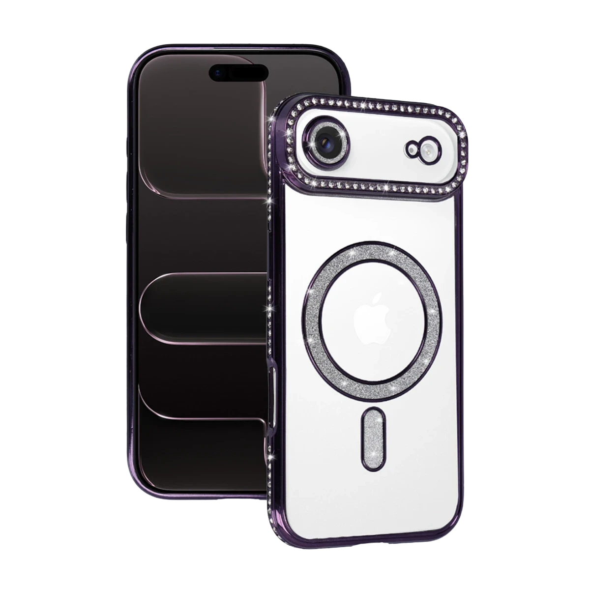 Newface Apple iPhone 17 Air Joke Simli Magneticsafe Kılıf - Derin Mor — görsel 5