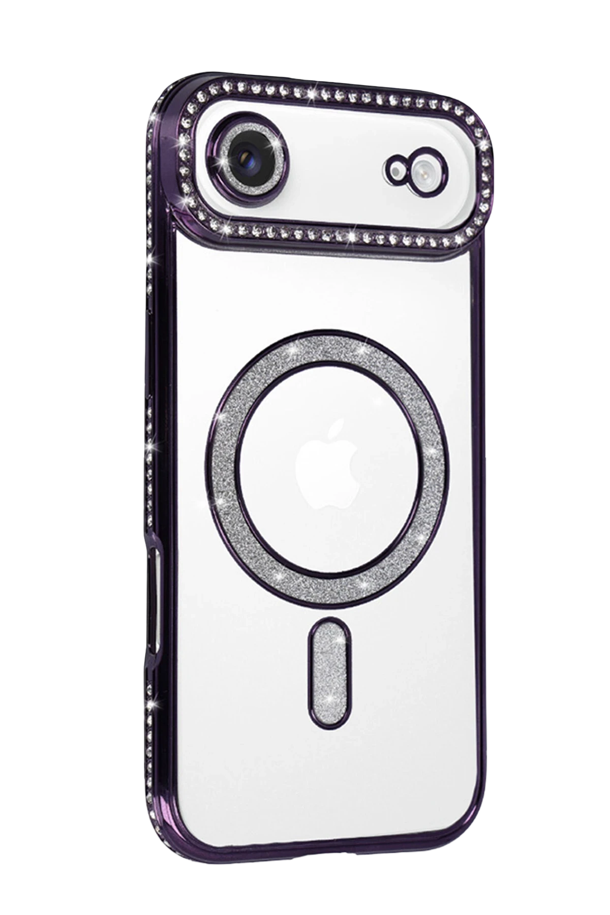 Newface Apple iPhone 17 Air Joke Simli Magneticsafe Kılıf - Derin Mor