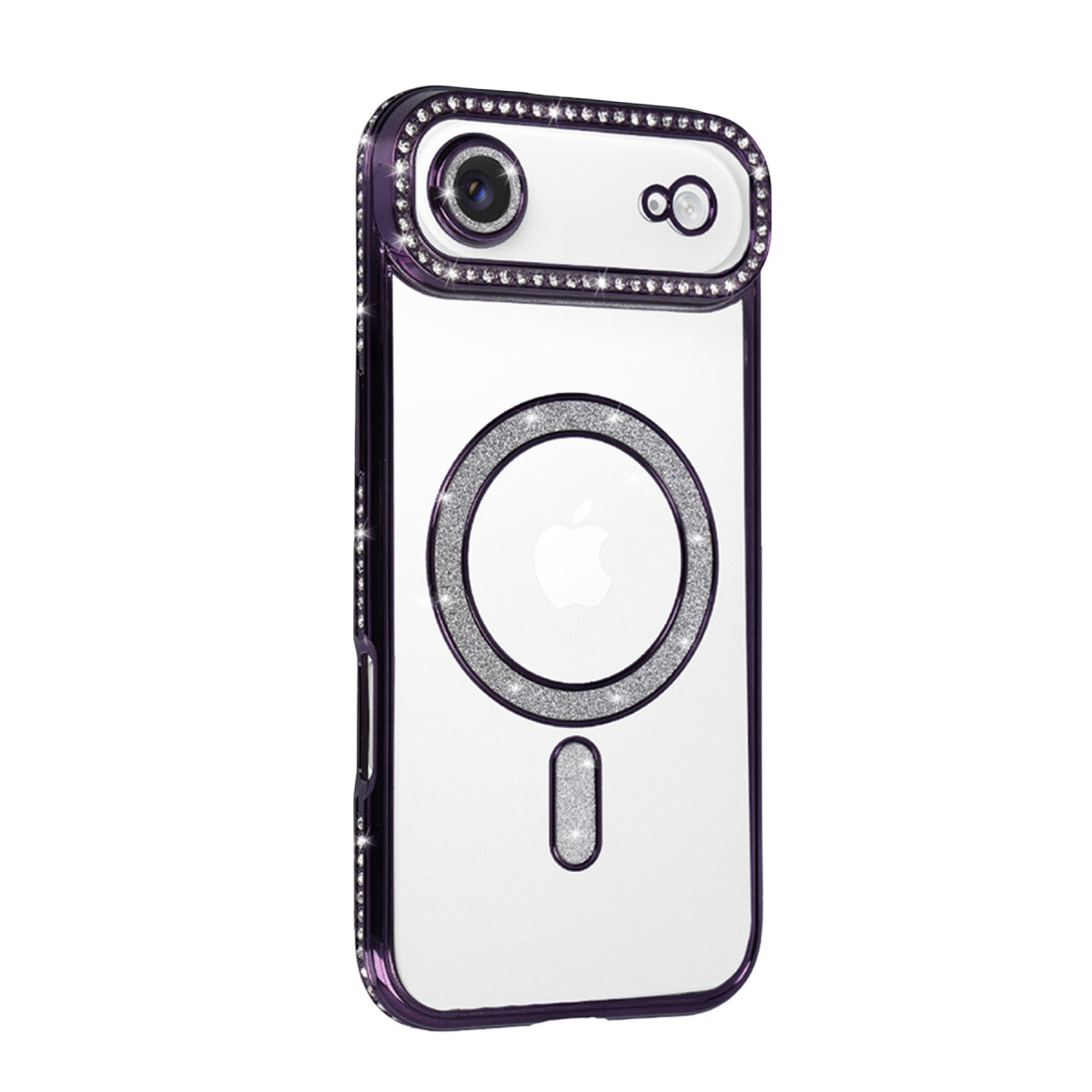 Newface Apple iPhone 17 Air Joke Simli Magneticsafe Kılıf - Derin Mor — görsel 10